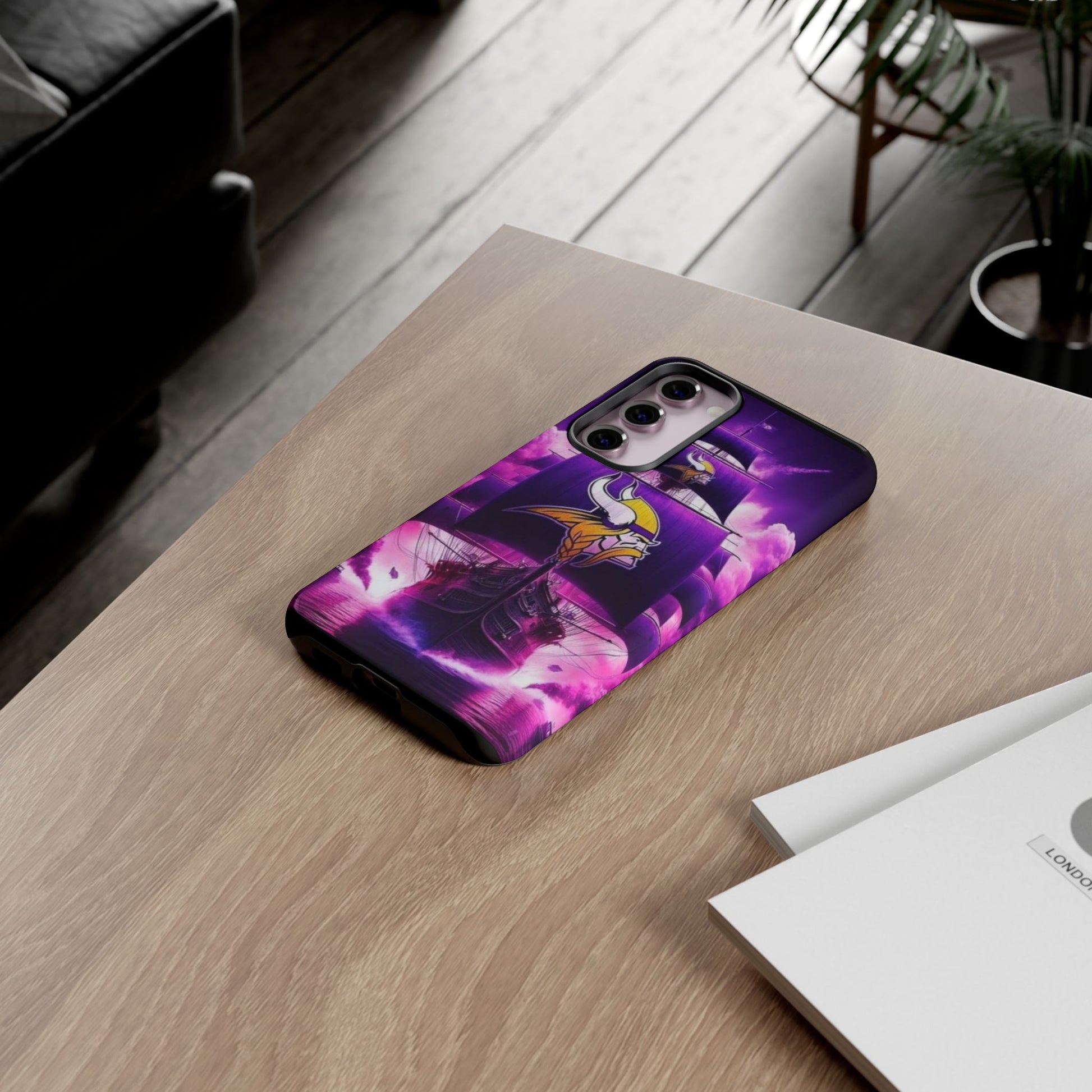 Minnesota Vikings Ship Football Phone Case, Tough Cases for iPhones, Samsung, and Pixel