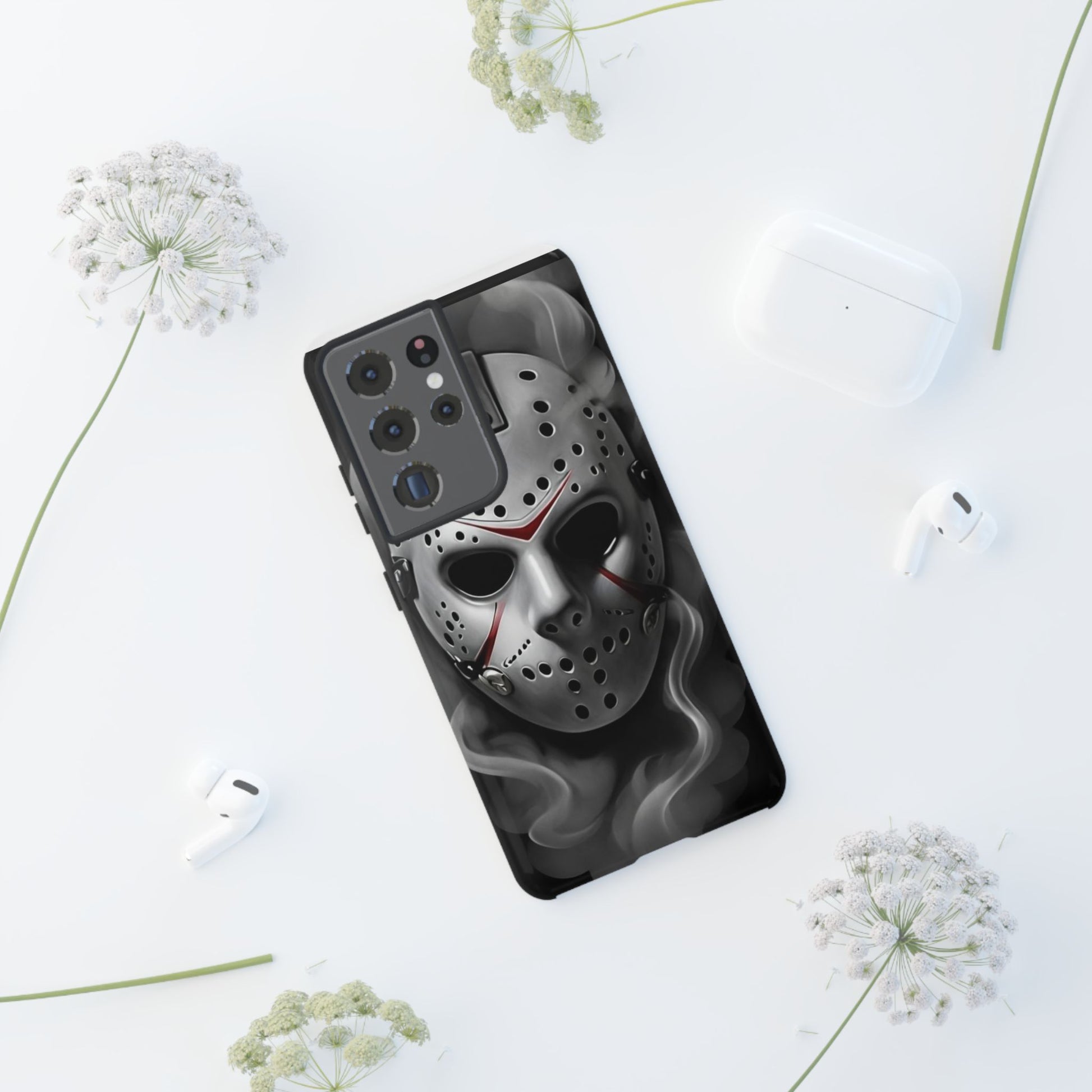 Friday the 13th Jason's Mask Tough Cases for iPhones, Samsung, and Pixel