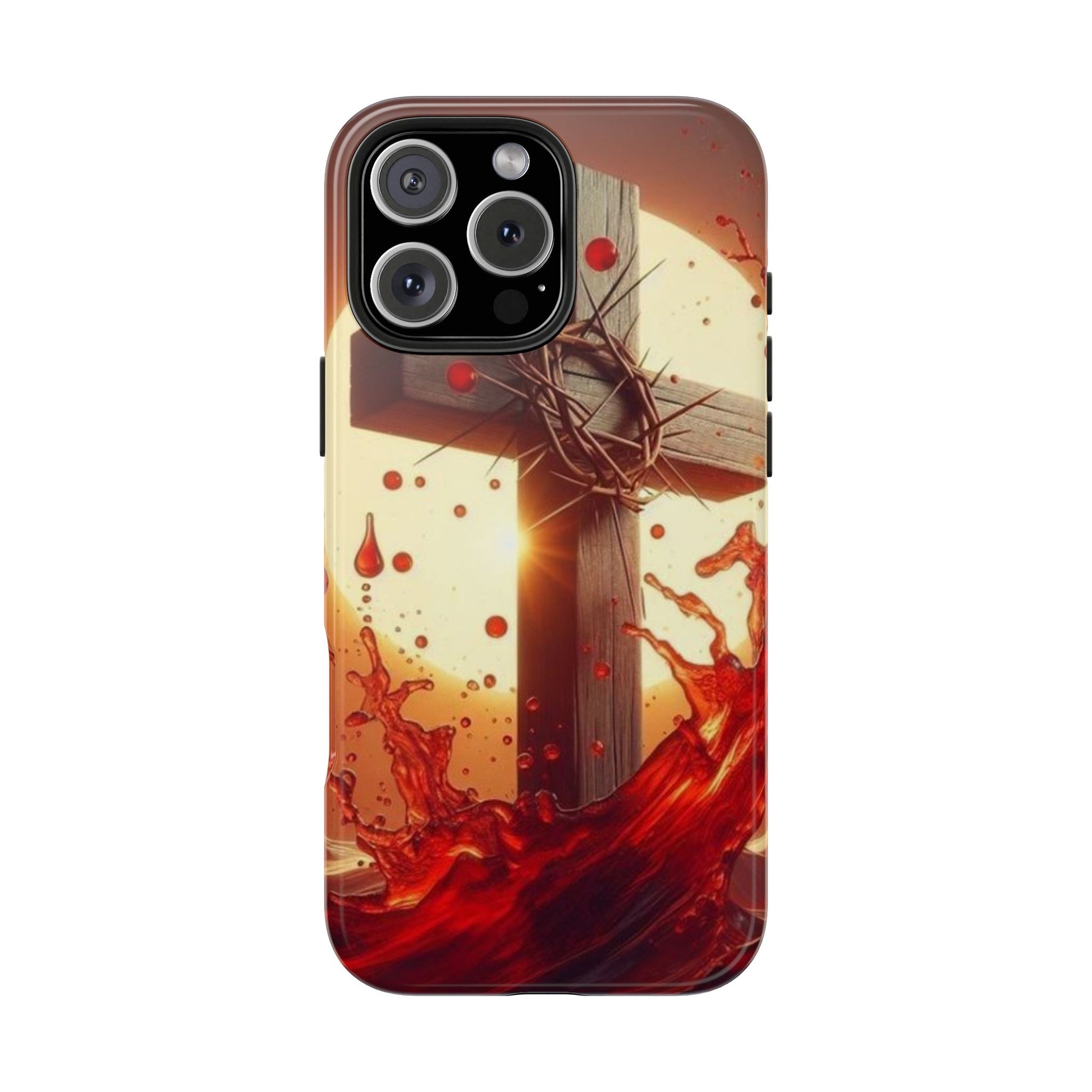 Blood of Christ Christian Theme Phone Cases for iPhones & Samsung Phones