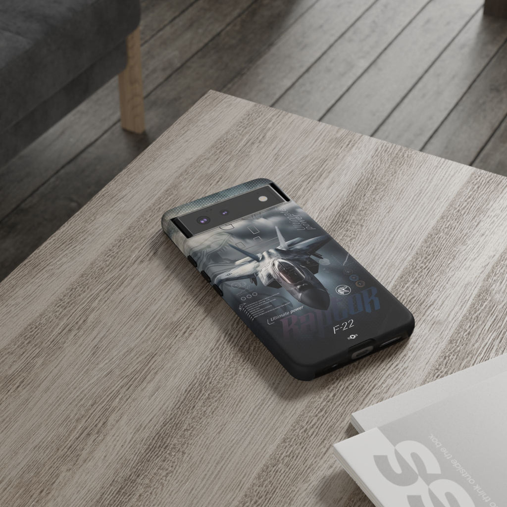 F-22 Raptor Fighter Jet Tough Cases for iPhones, Samsung, and Pixel