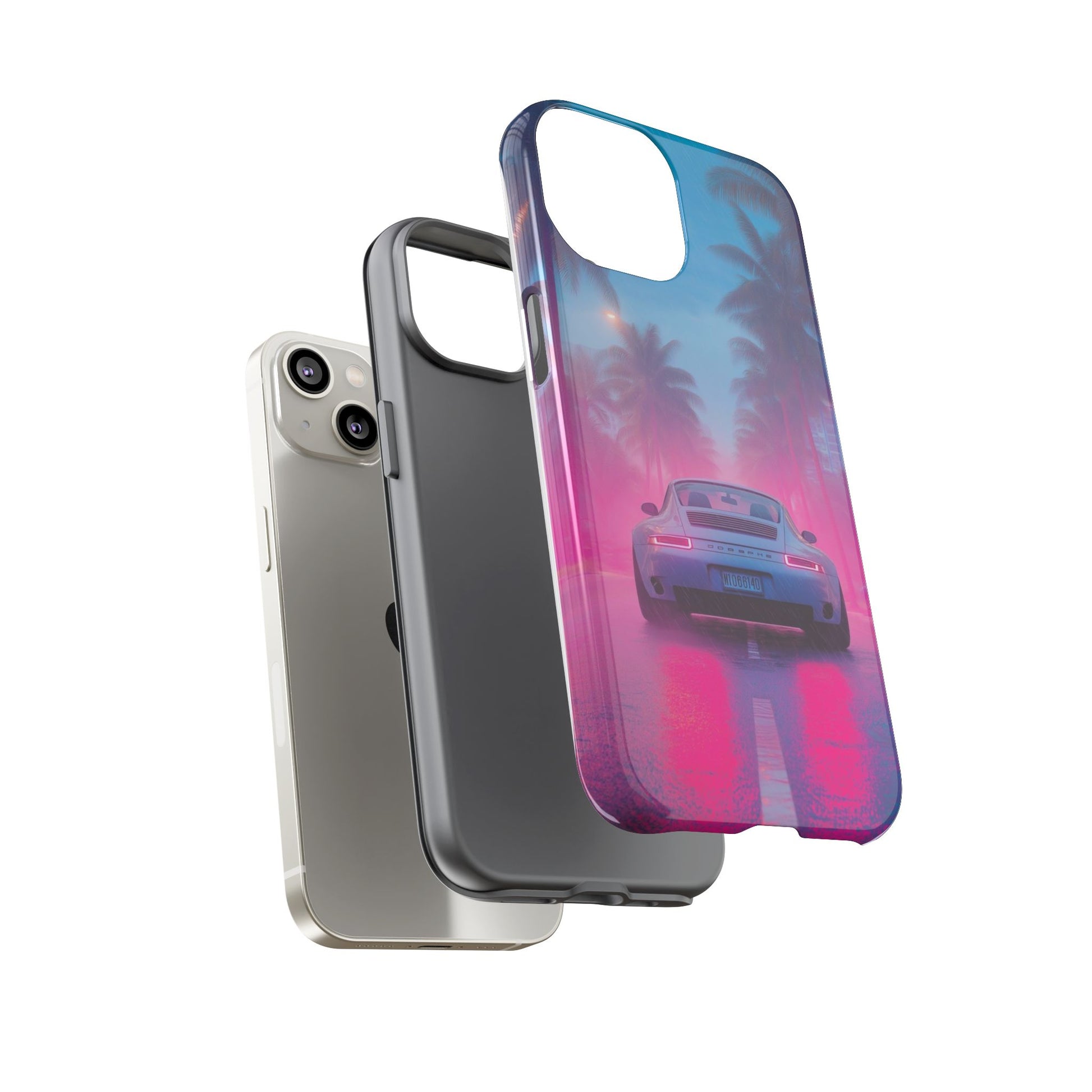 Miami Vice Porsche Phone Case for iPhone, Samsung Galaxy, & Pixel Phones