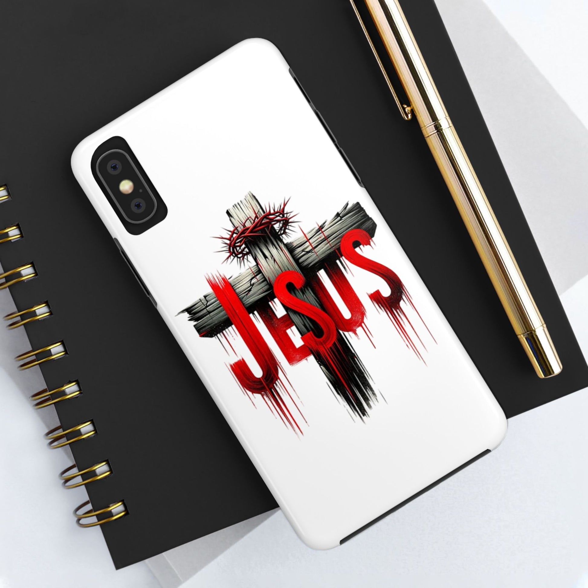 Jesus Cross and Crown Christian Theme Phone Cases for iPhones & Samsung Phones