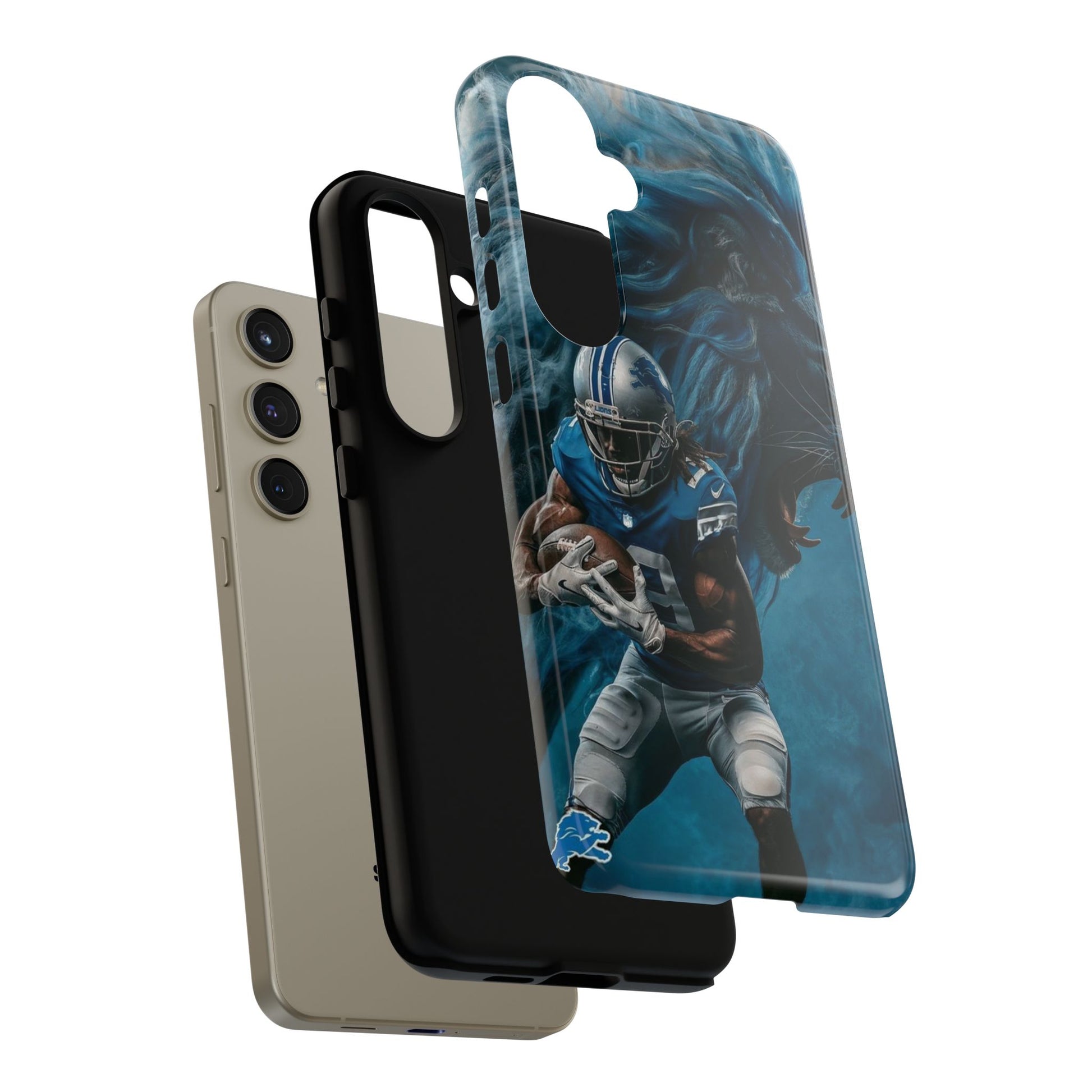Detroit Lions Player Football Phone Case, Tough Cases for iPhones, Samsung, and Pixel
