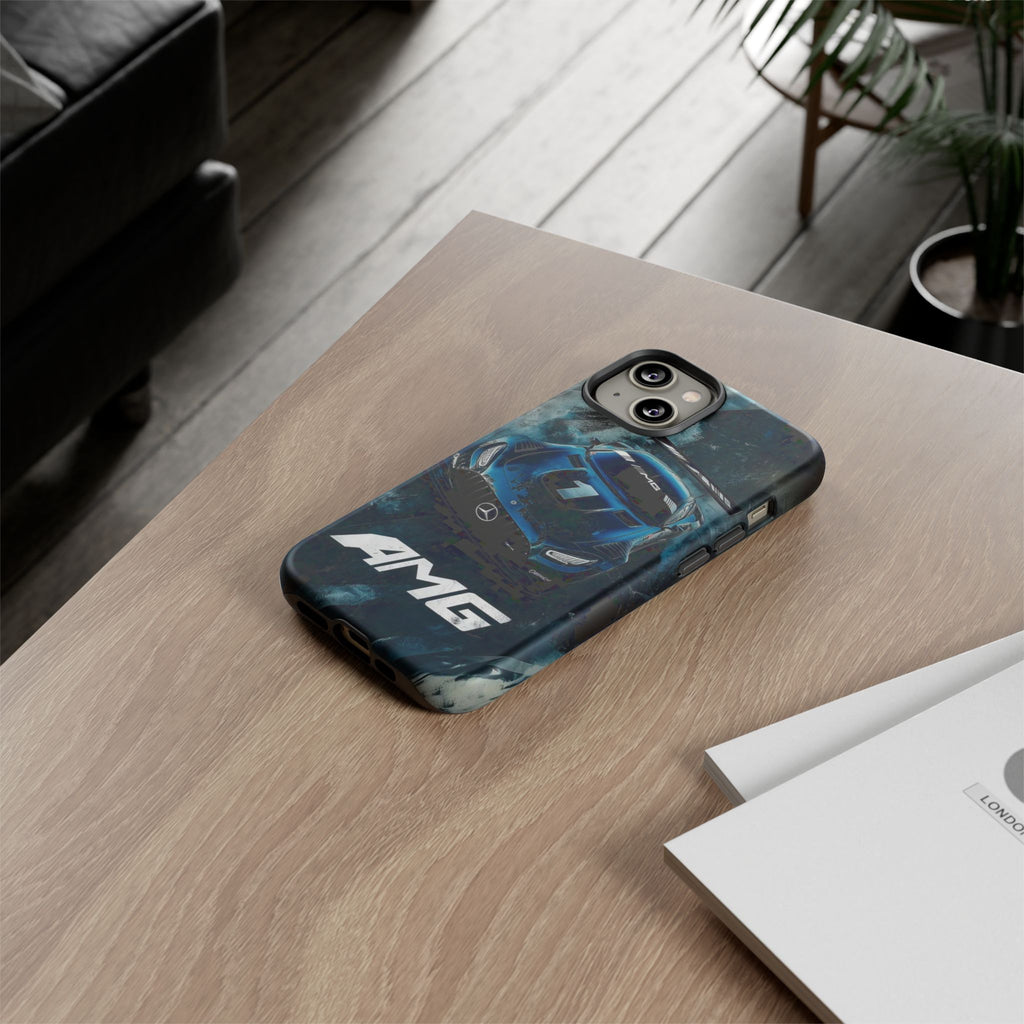 Mercedes AMG Racing Car Tough Cases for iPhones, Samsung, and Pixel