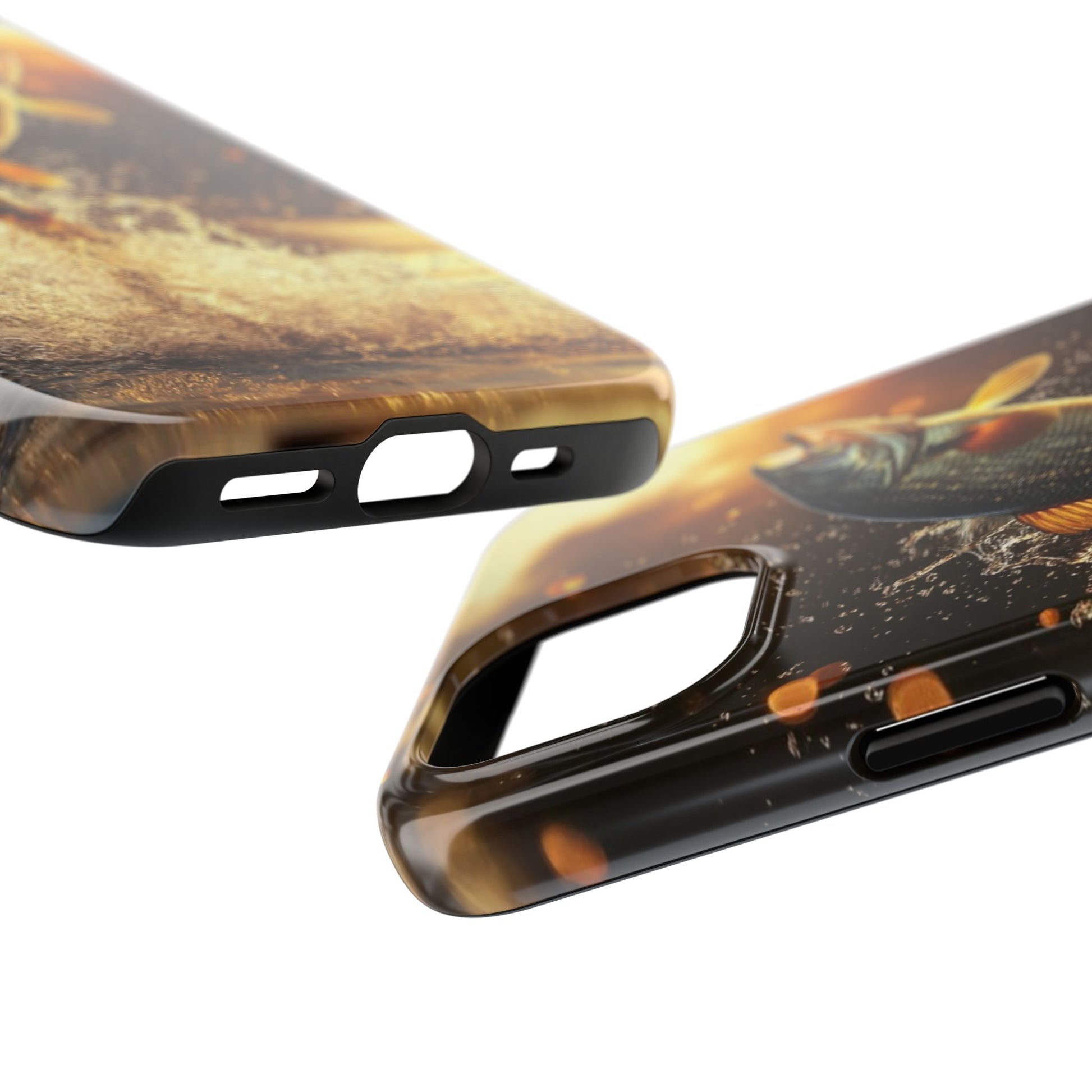 Jumping Bass Fish Theme Phone Cases for iPhones & Samsung Phones