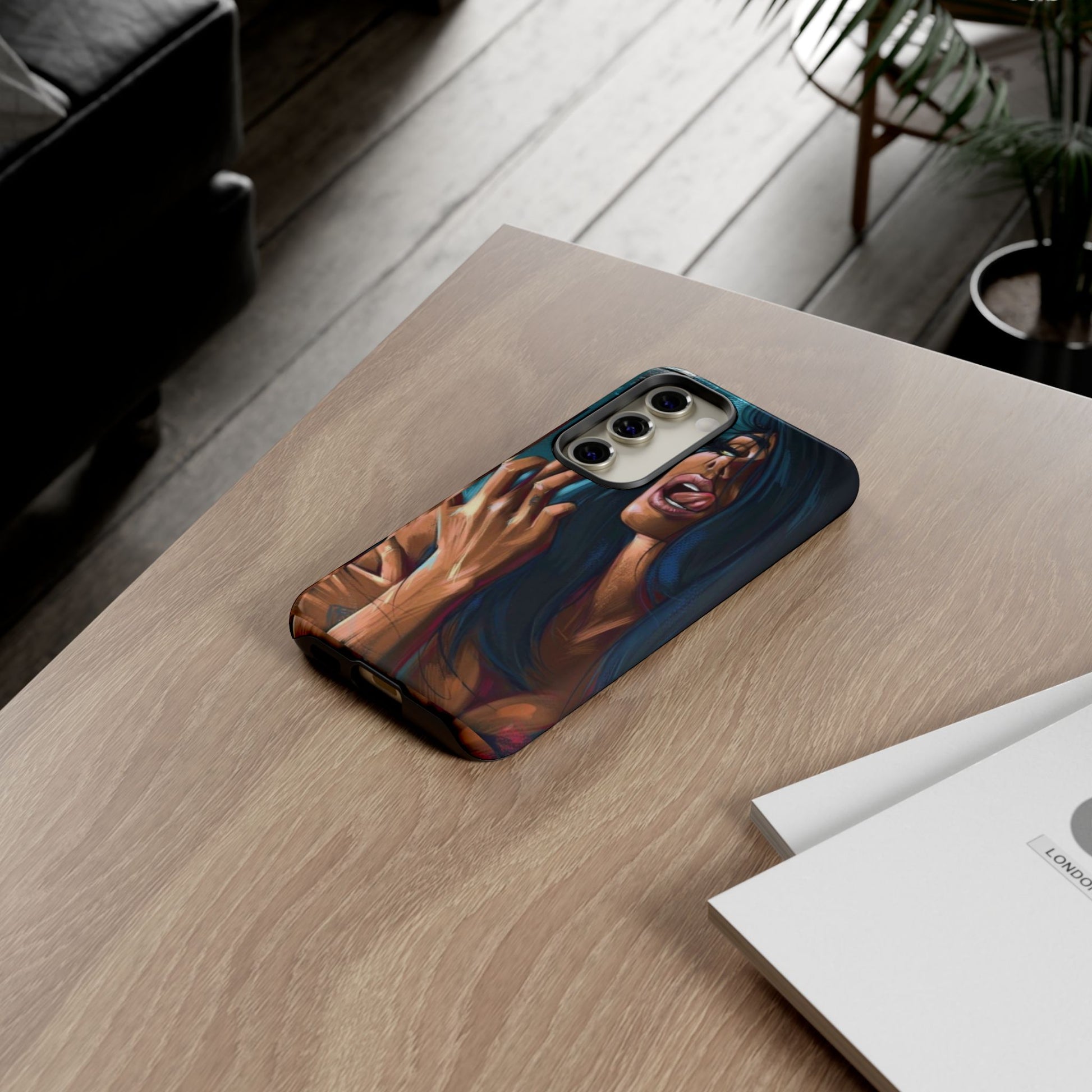 Tough Girl Theme Urban Design Cases for iPhones, Samsung, and Pixel
