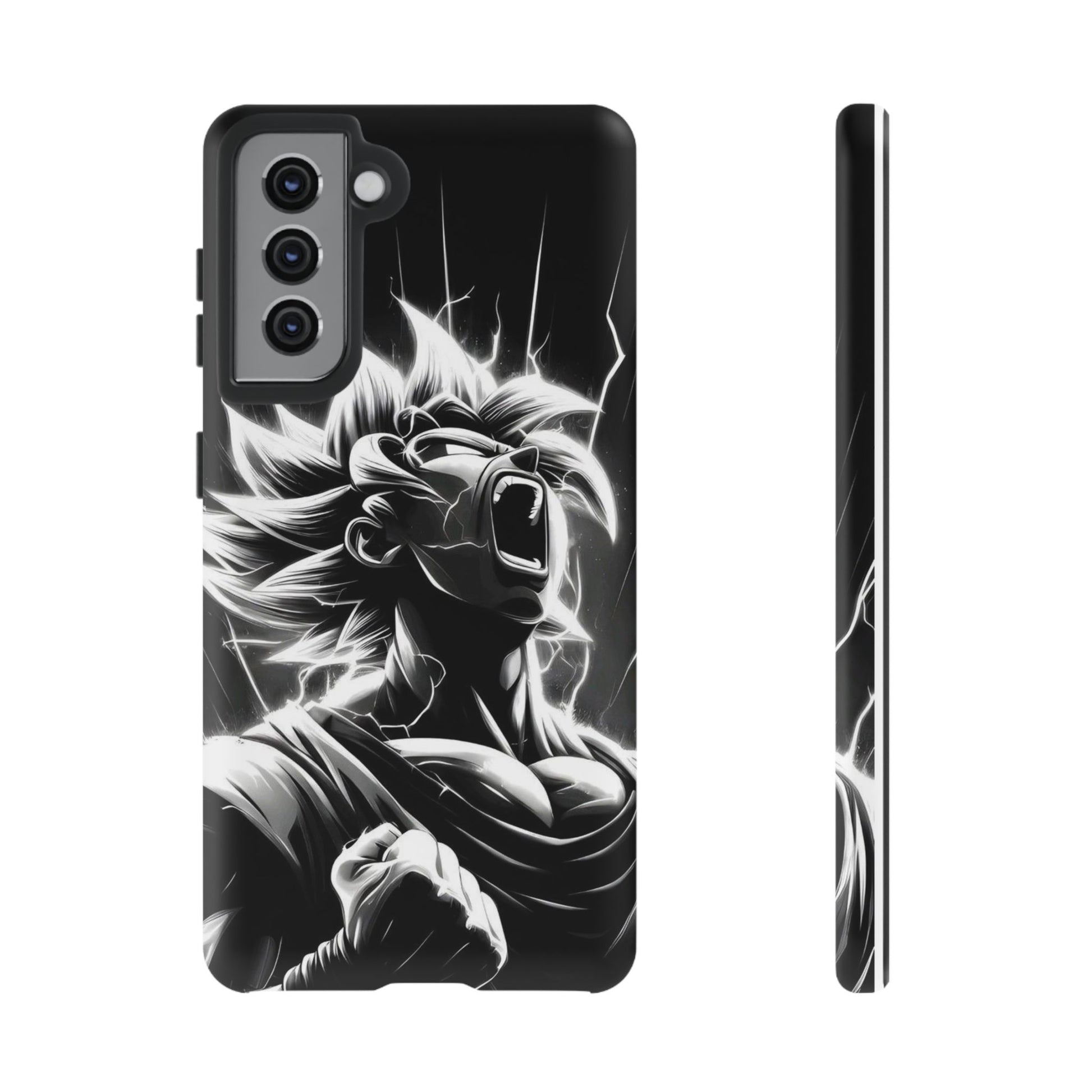 Anime Saiyan Rage Dragon ball Z Tough Cases for iPhones, Samsung, and Pixel