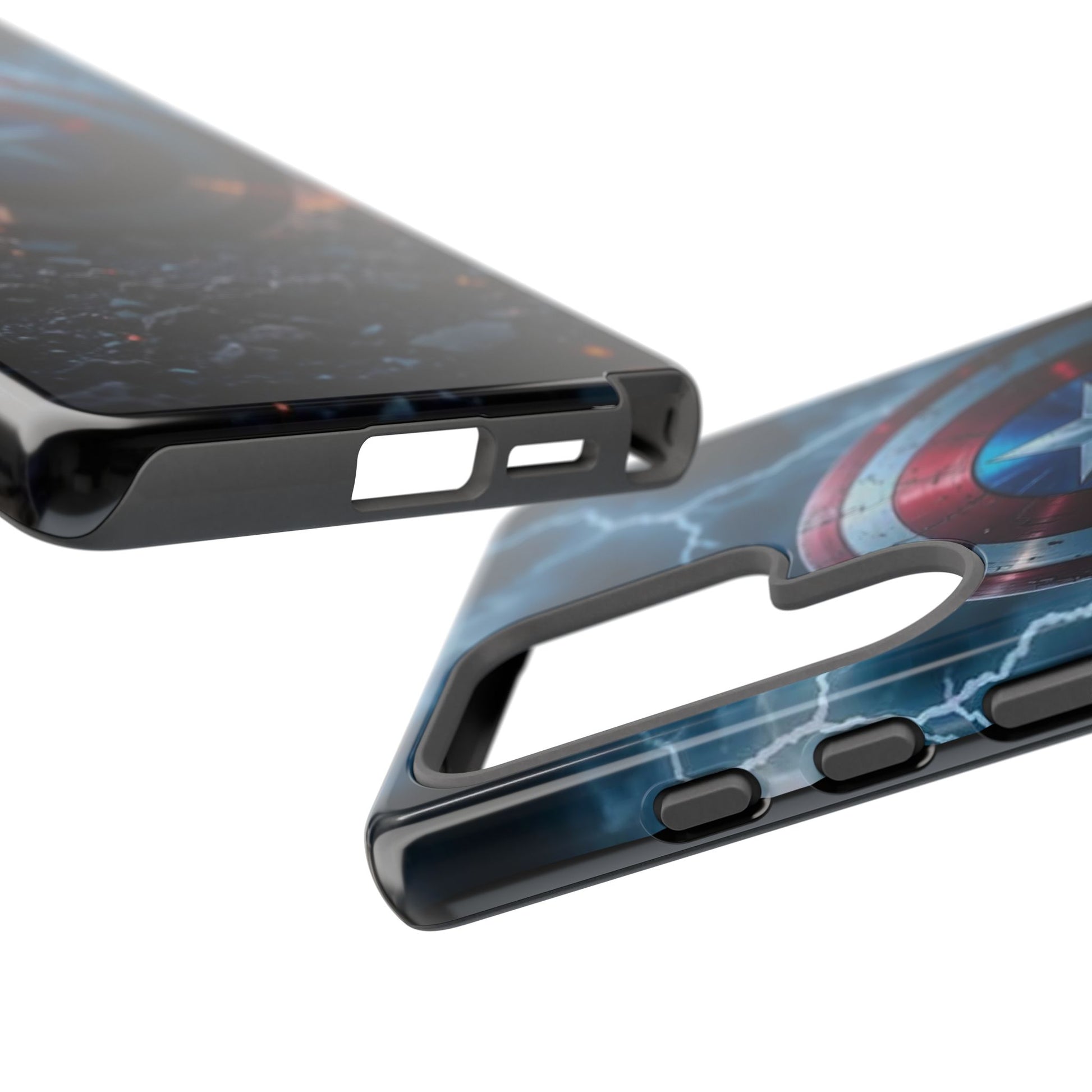Captain America Shield Tough Cases for iPhones, Samsung, and Pixel