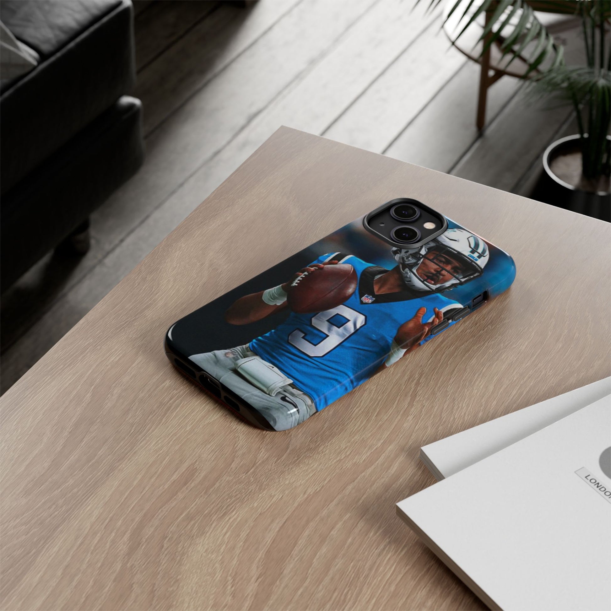 Carolina Panthers Bryce Young Football Tough Cases for iPhones, Samsung, and Pixel
