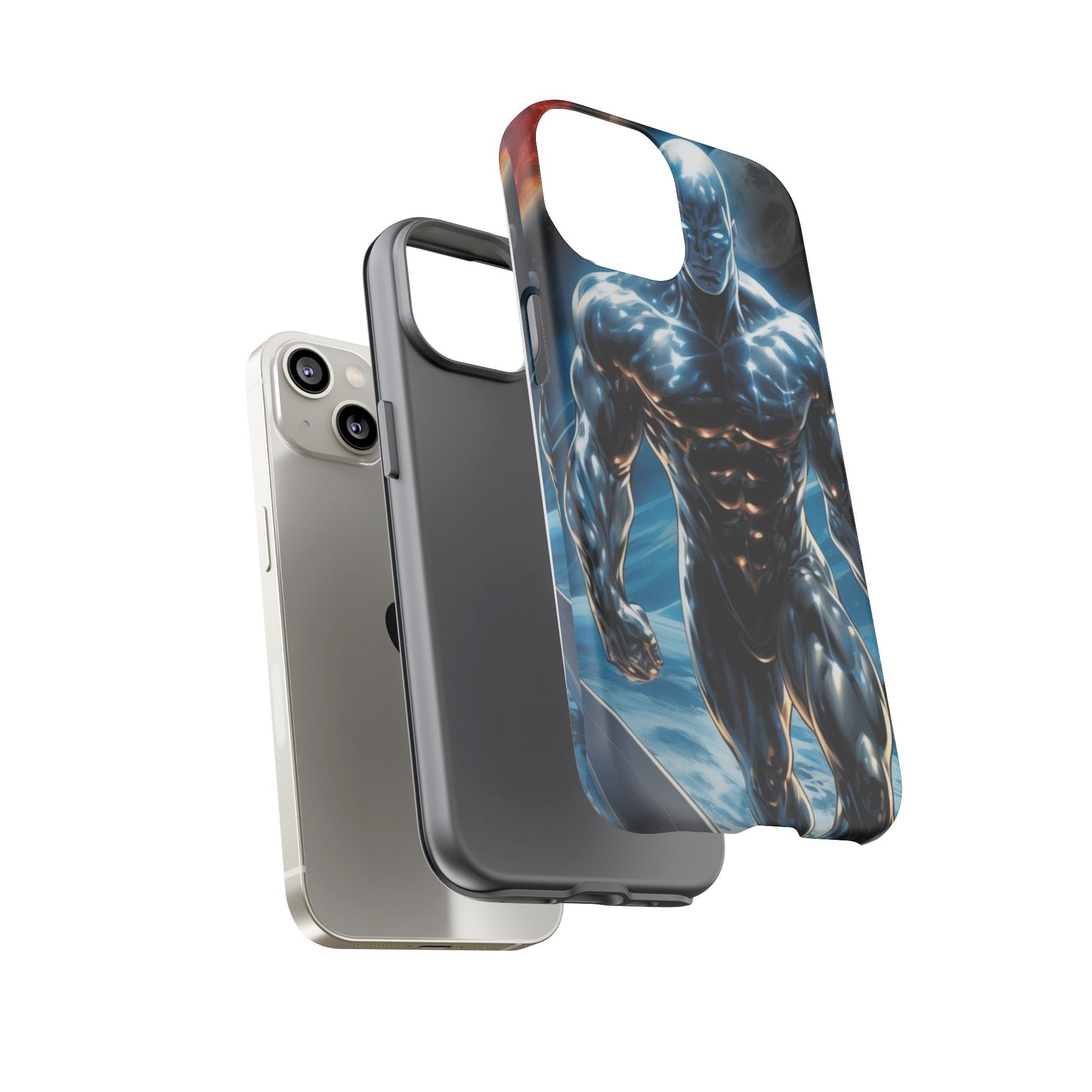 The Silver Surfer Comic Art Phone Case, Tough Cases for iPhones, Samsung, and Pixel