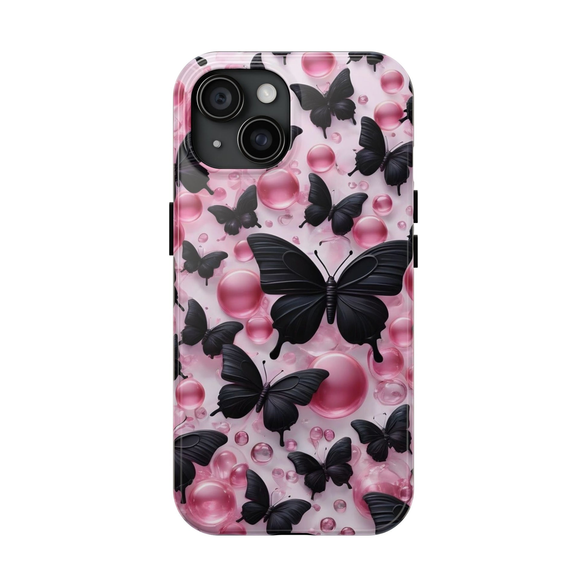 Pearls and Butterflies Theme Phone Cases for iPhones & Samsung Phones