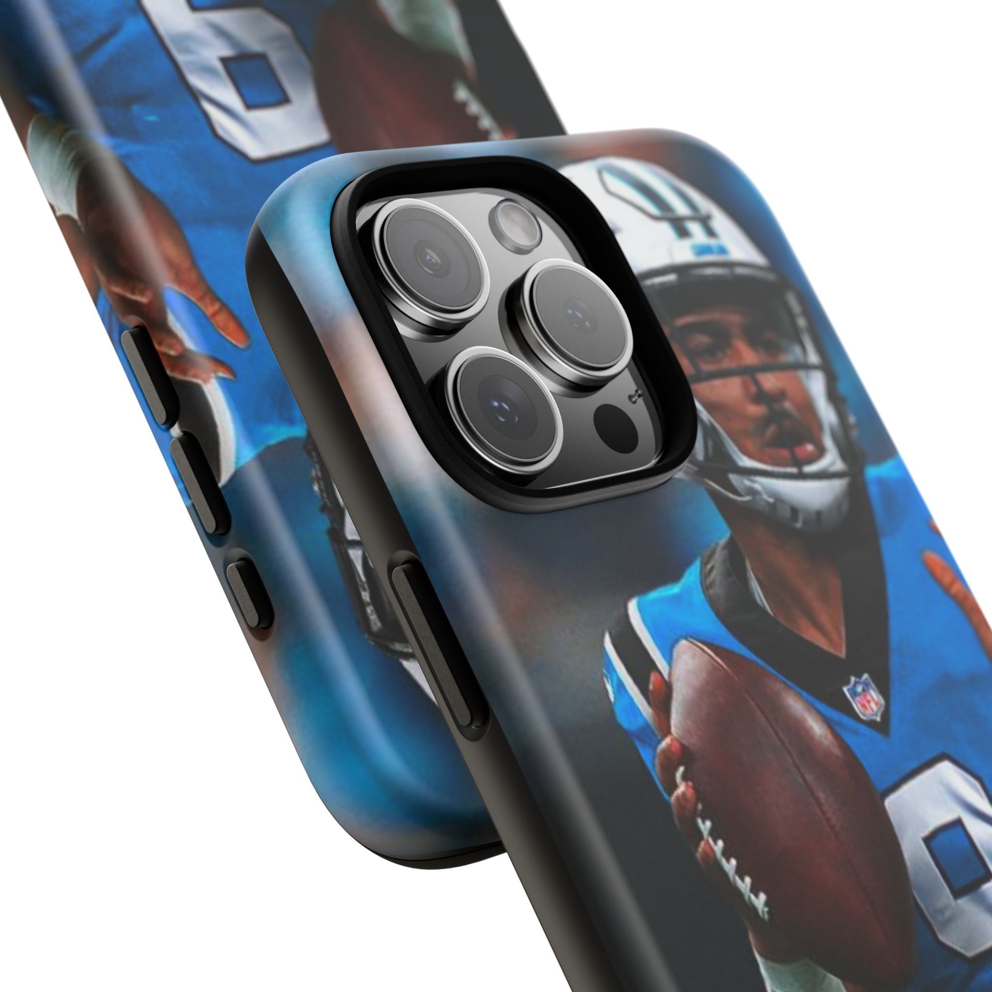 Carolina Panthers Bryce Young Football Tough Cases for iPhones, Samsung, and Pixel