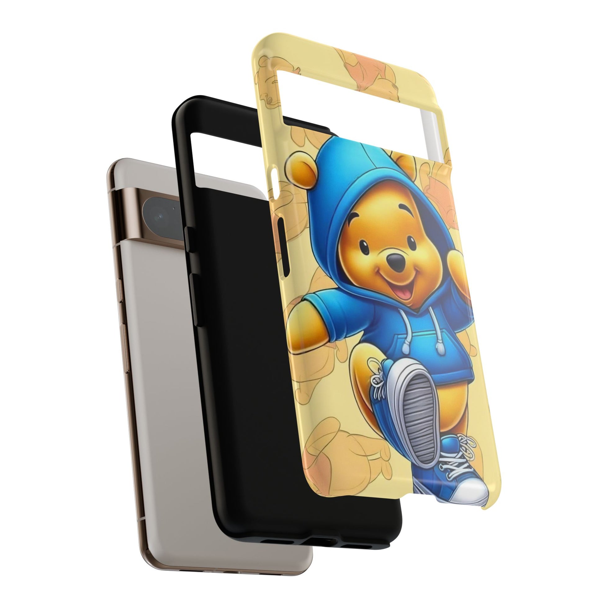 Cute Pooh Bear Phone Case, Tough Case
