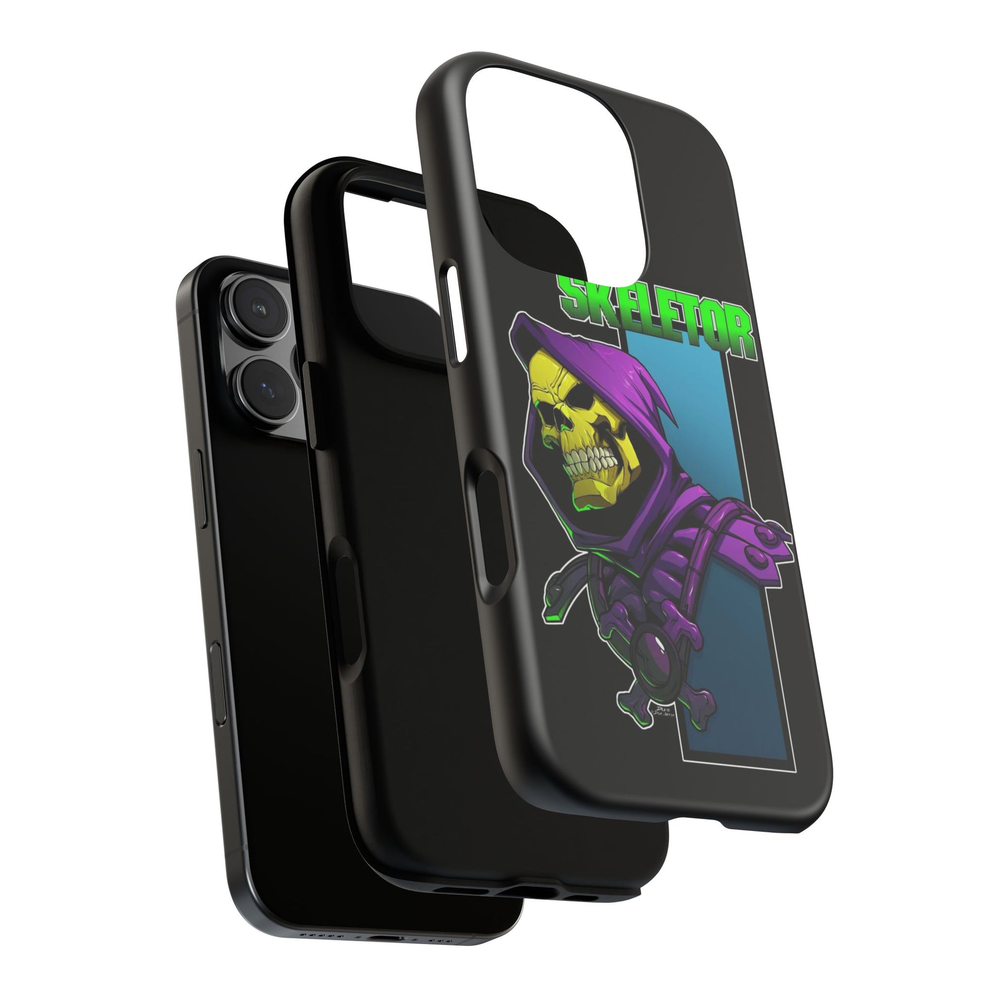 Skeletor Tough Cases for iPhones, Samsung, and Pixel