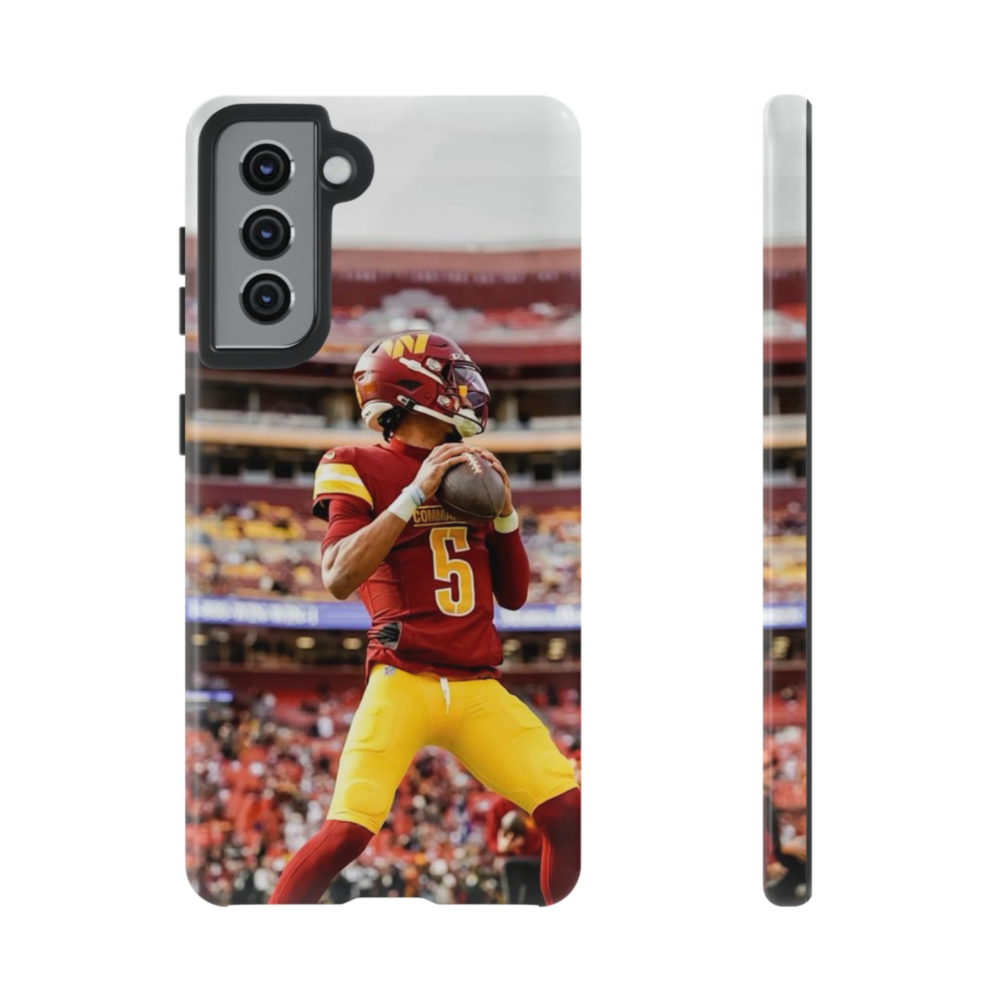 Jayden Daniels Washington Football Tough Cases for iPhones, Samsung, and Pixel