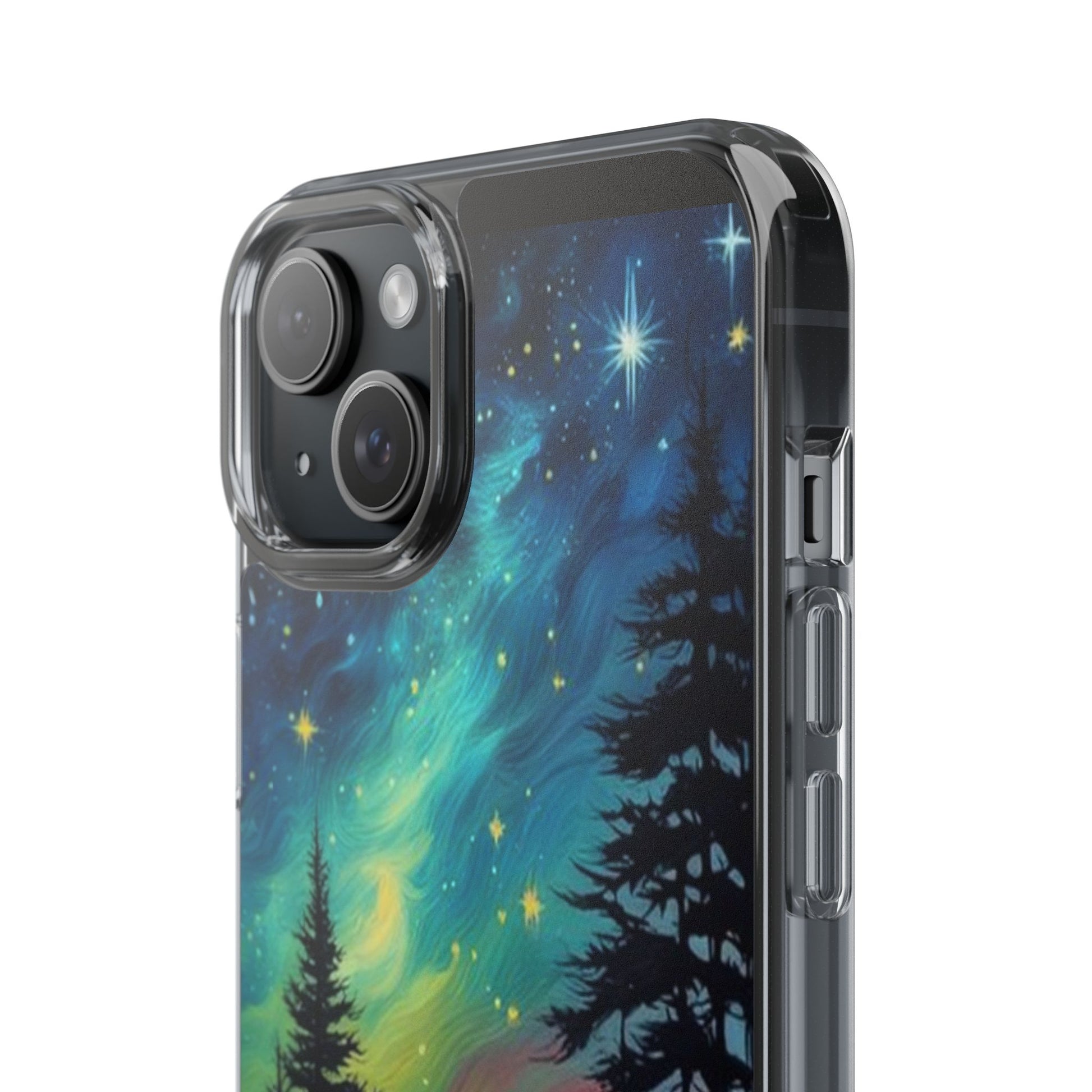 Starry Night Style Forest Art Iphone, Samsung case