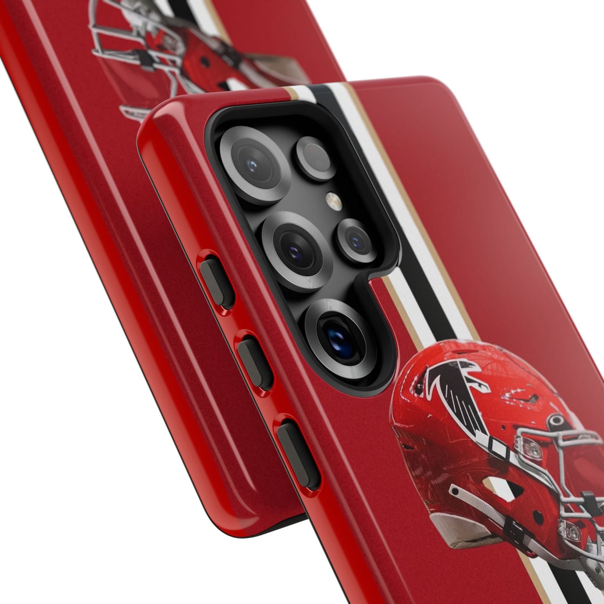 Atlanta Falcons Football Helmet Logo Tough Cases for iPhones, Samsung, and Pixel