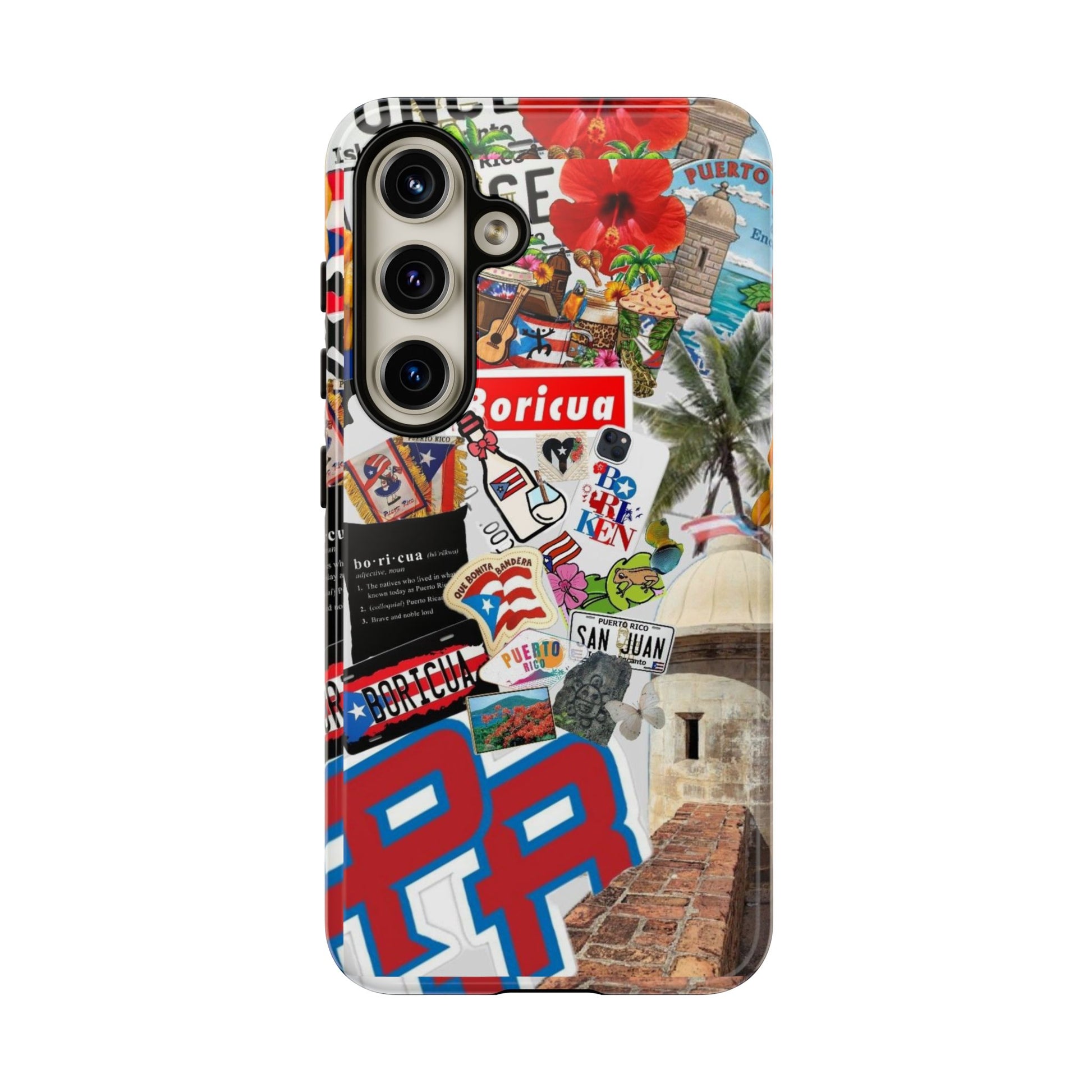 Puerto Rico Boricua Art Tough Cases for iPhones, Samsung, and Pixel