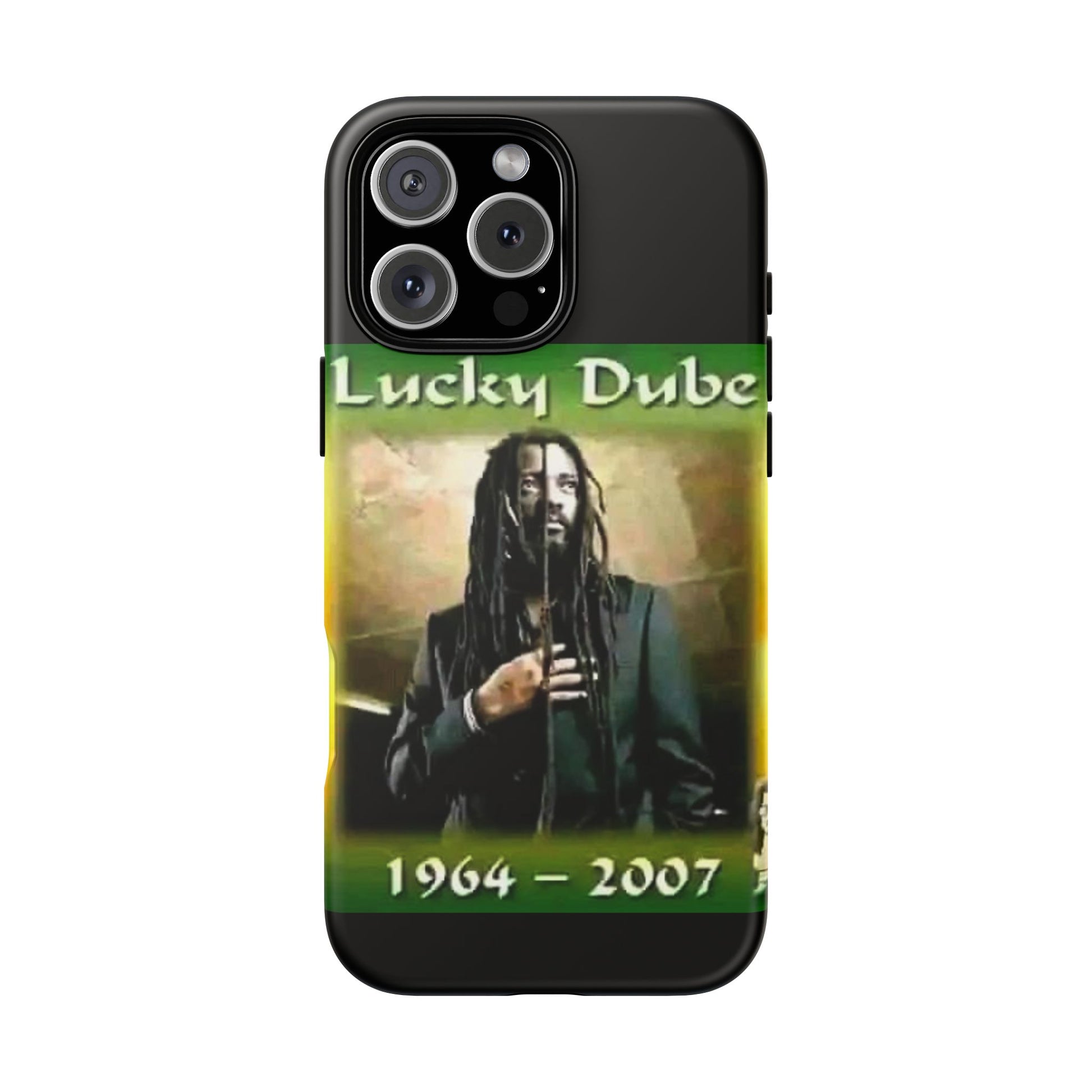 Lucky Dube Tough Cases for iPhones, Samsung, and Pixel