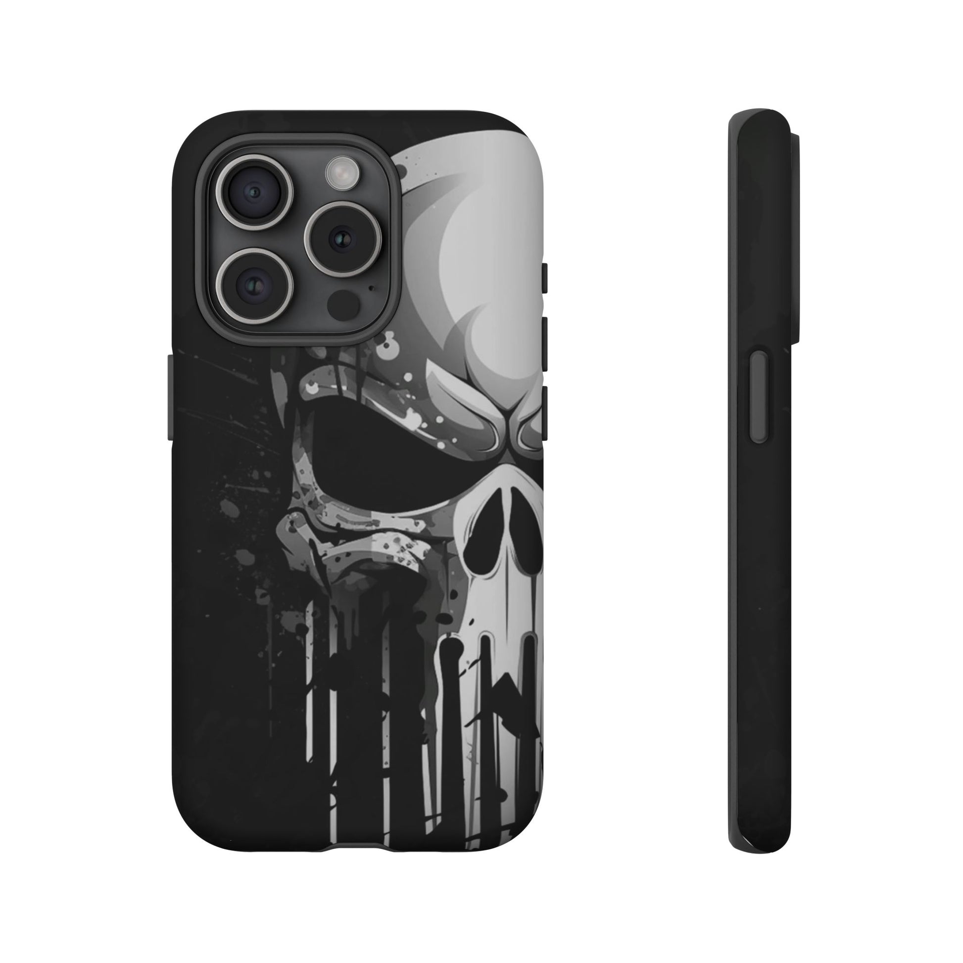 Punisher Skull Tough Cases for iPhones, Samsung, and Pixel