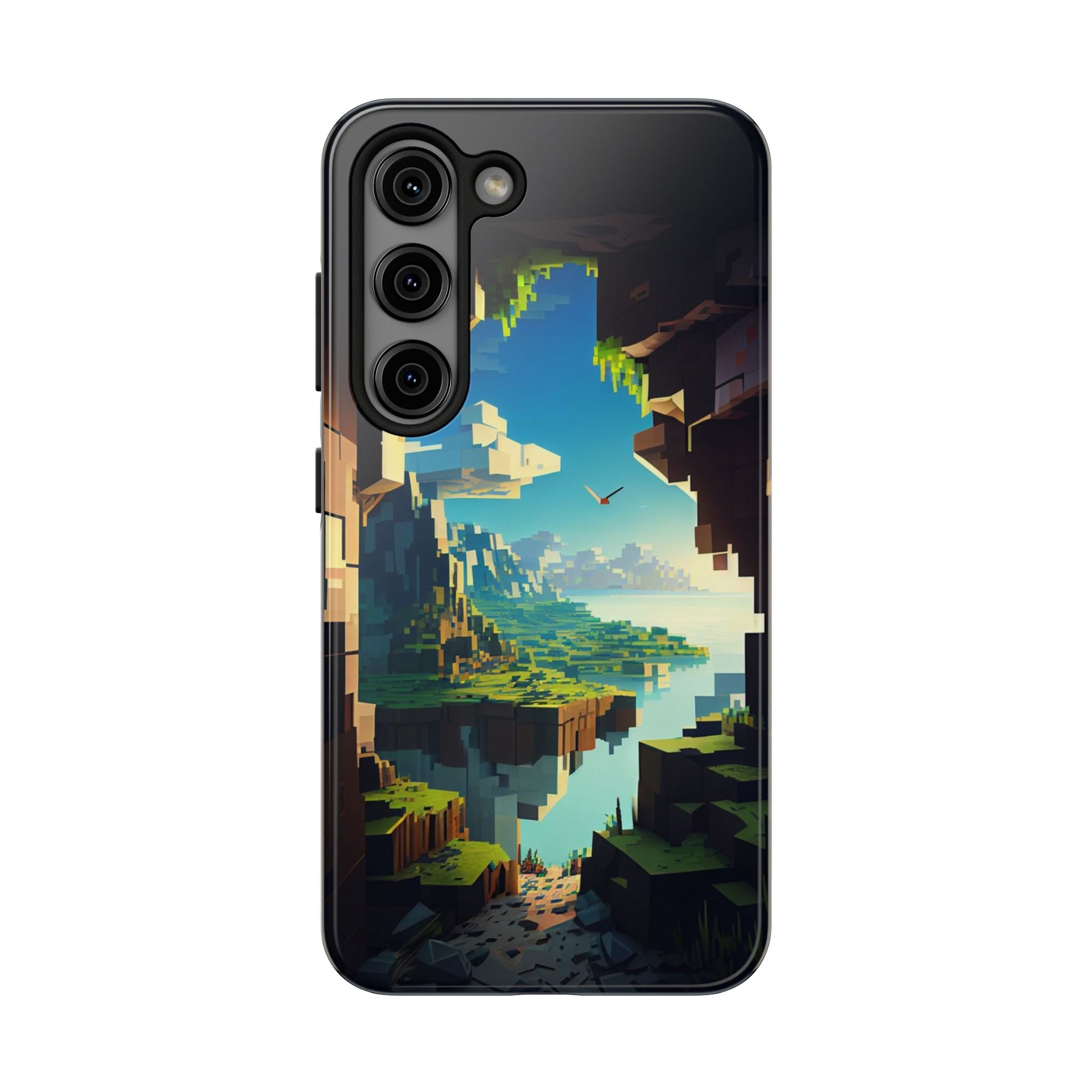 World of Minecraft Tough Phone Cases for Iphones & Samsung Phones Durable