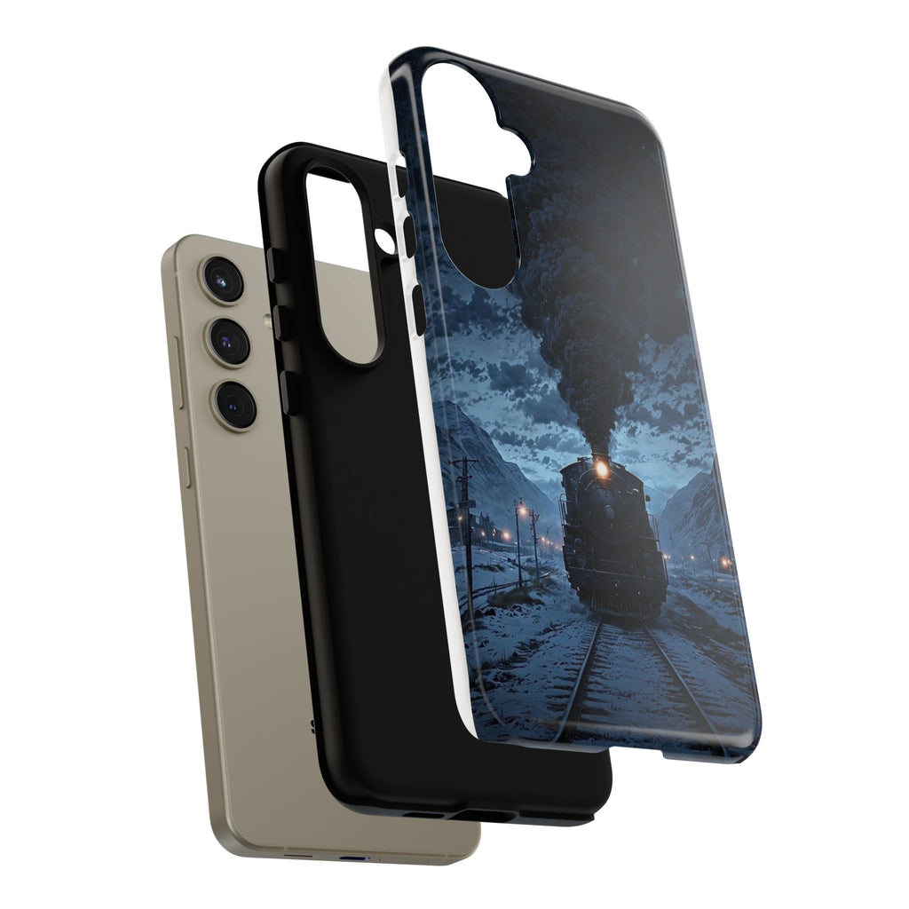 Steam Engine Train Themed Tough Cases for iPhones, Samsung, and Pixel