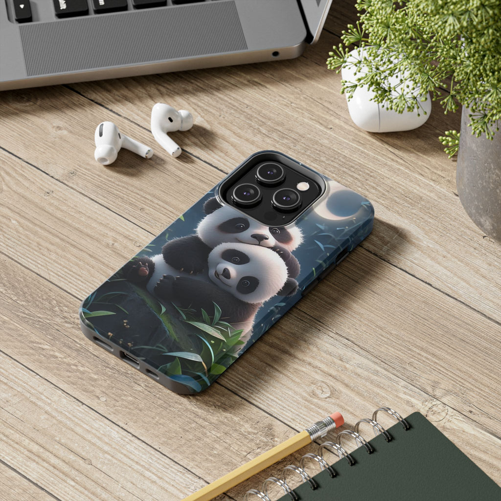 Hugging Pandas Theme Phone Cases for iPhones & Samsung Phones