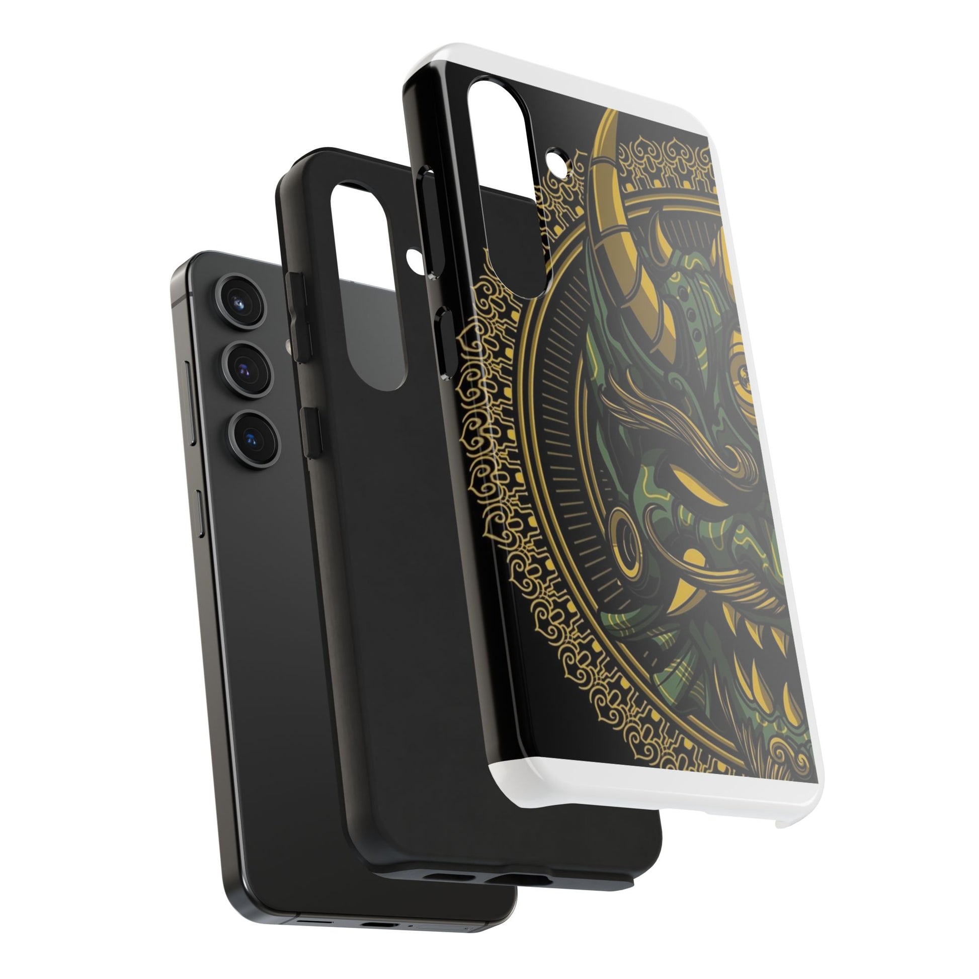Kabuki Mask Theme Phone Cases for Iphones & Samsung Durable