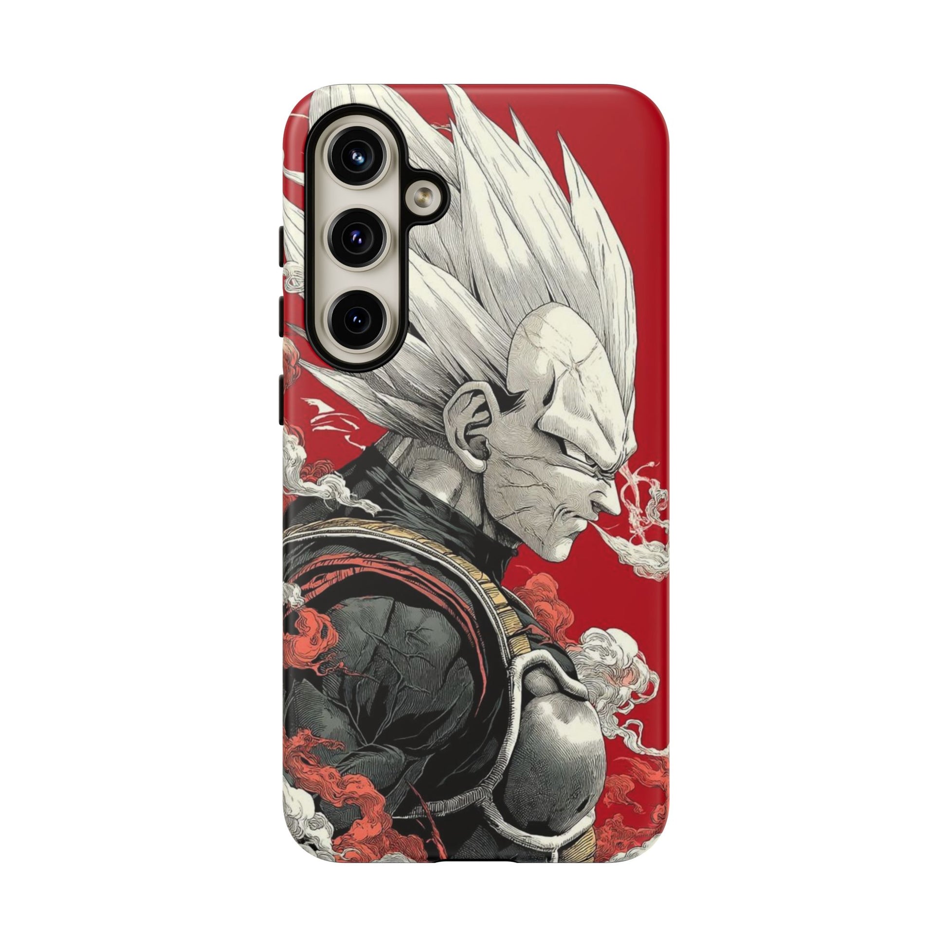 Dragon Ball Z Vegeta Anime Tough Cases for iPhones, Samsung, and Pixel