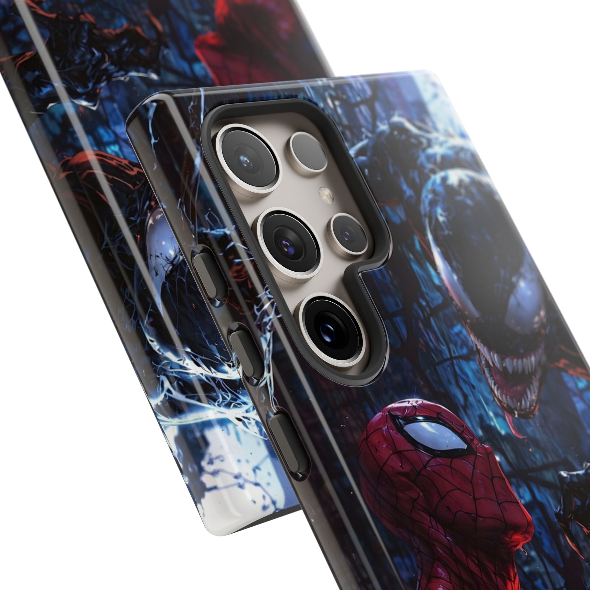 Venom x Spiderman Phone Case, Tough Cases for iPhones, Samsung, and Pixel