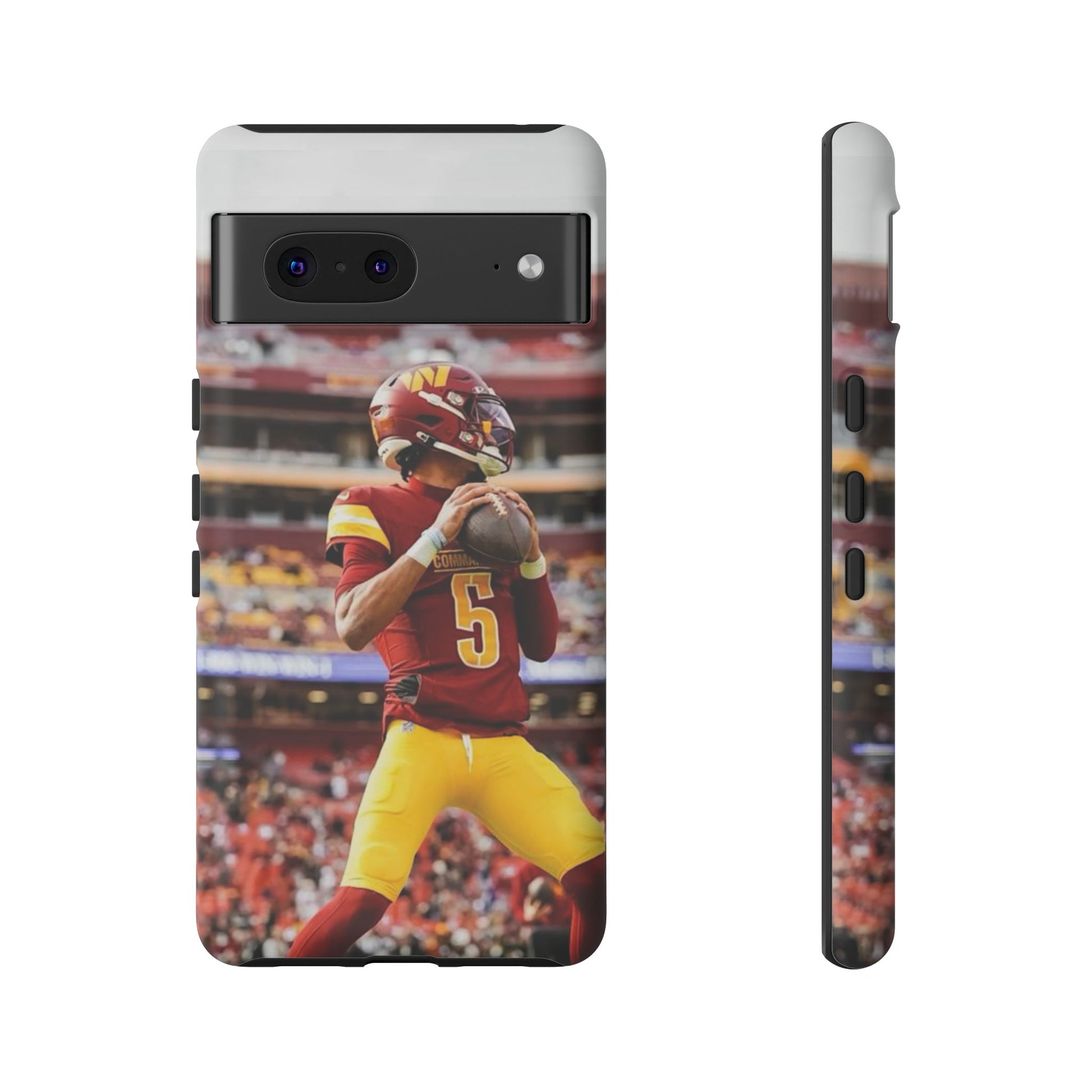 Jayden Daniels Washington Football Tough Cases for iPhones, Samsung, and Pixel