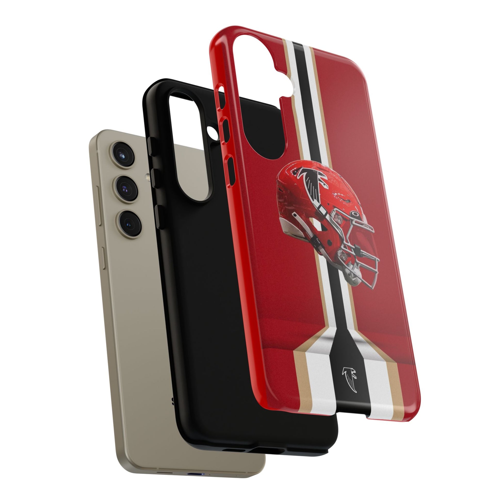Atlanta Falcons Football Helmet Logo Tough Cases for iPhones, Samsung, and Pixel
