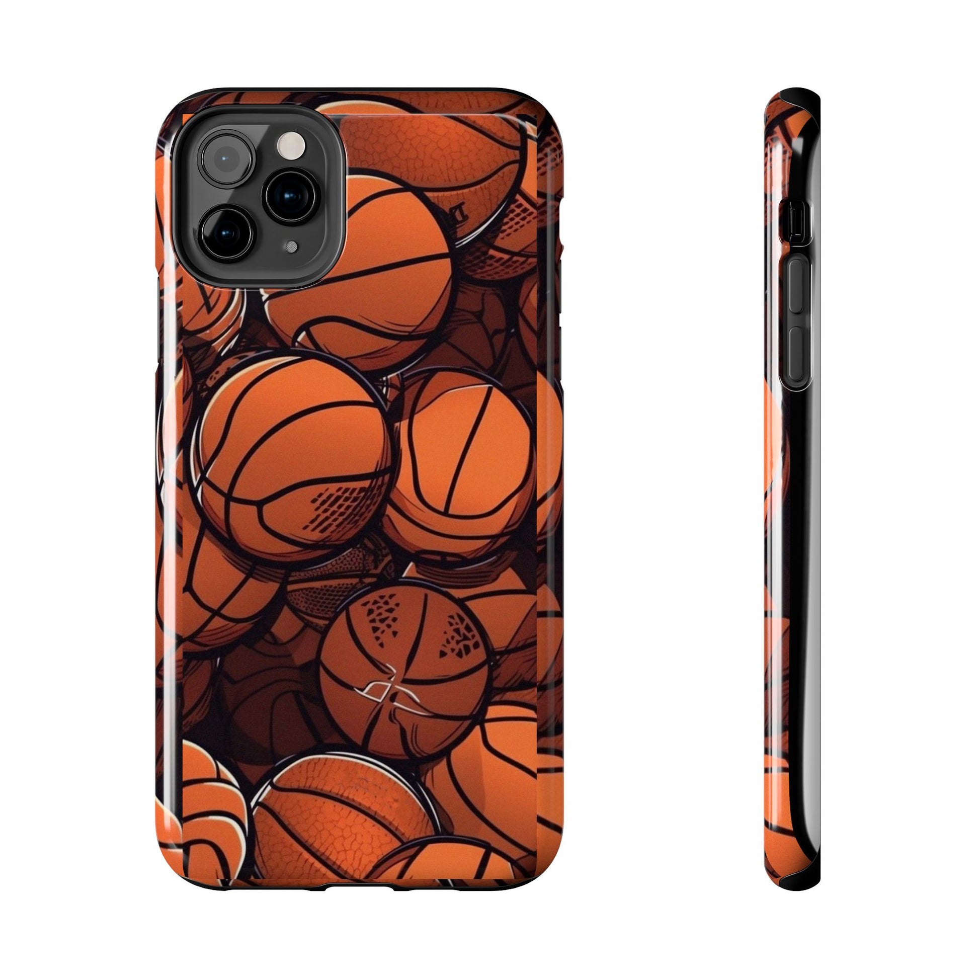 Basketball Pattern Design Tough Phone Cases for Iphones & Samsung Durable
