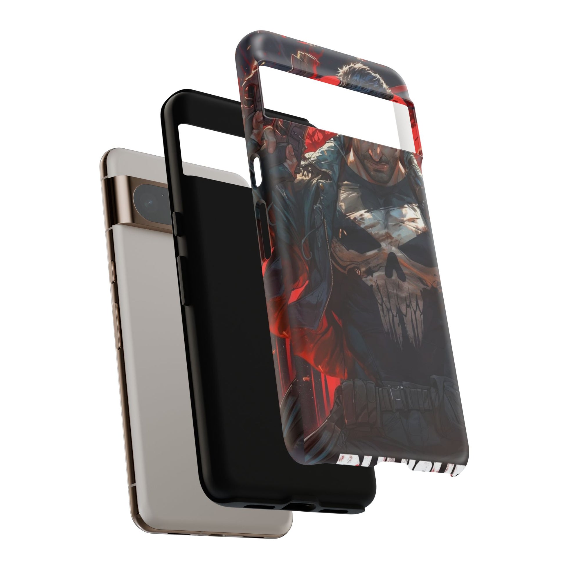 Punisher Tough Cases for iPhones, Samsung, and Pixel