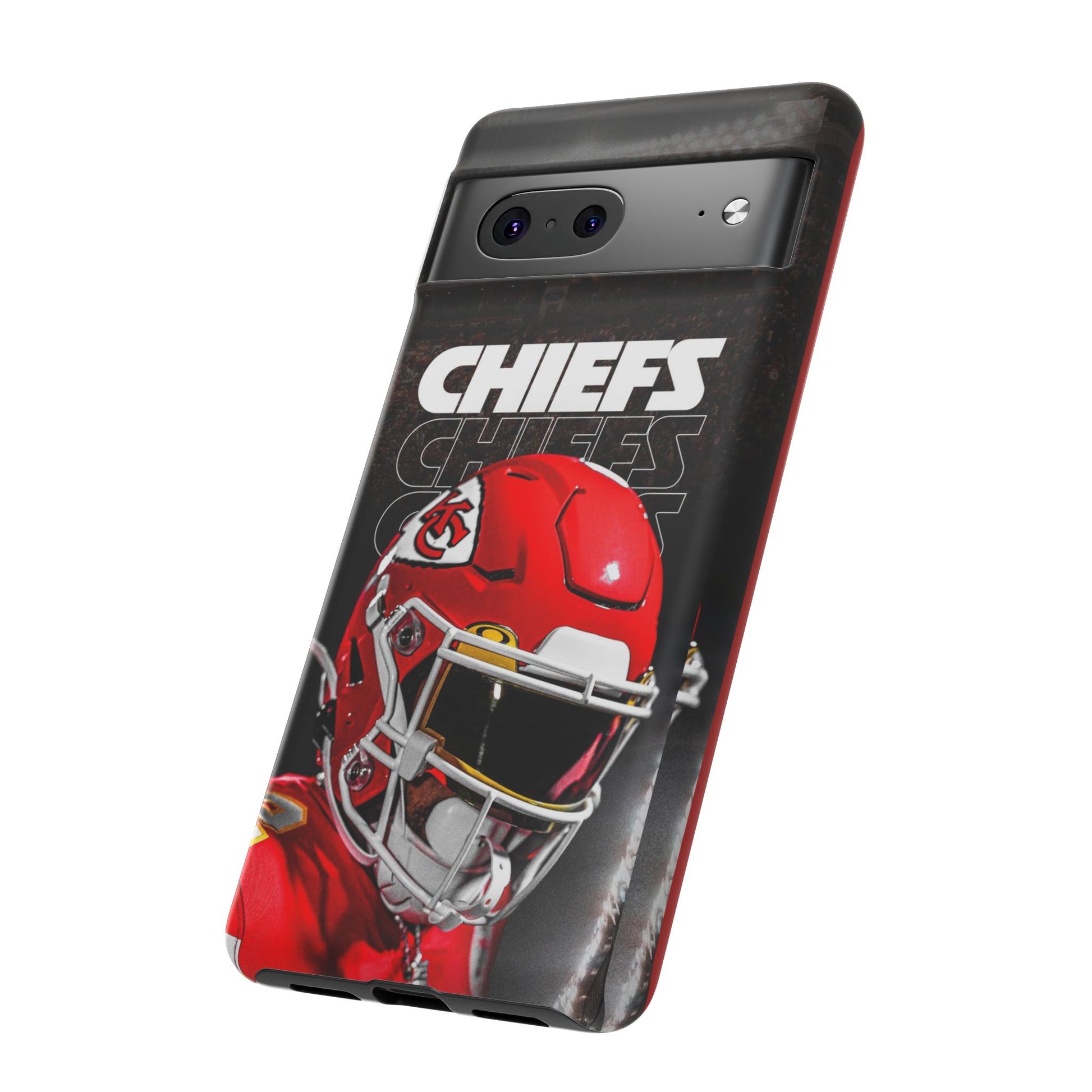 Kansas City Chiefs Football Helmet Logo Tough Cases for iPhones, Samsung, and Pixel