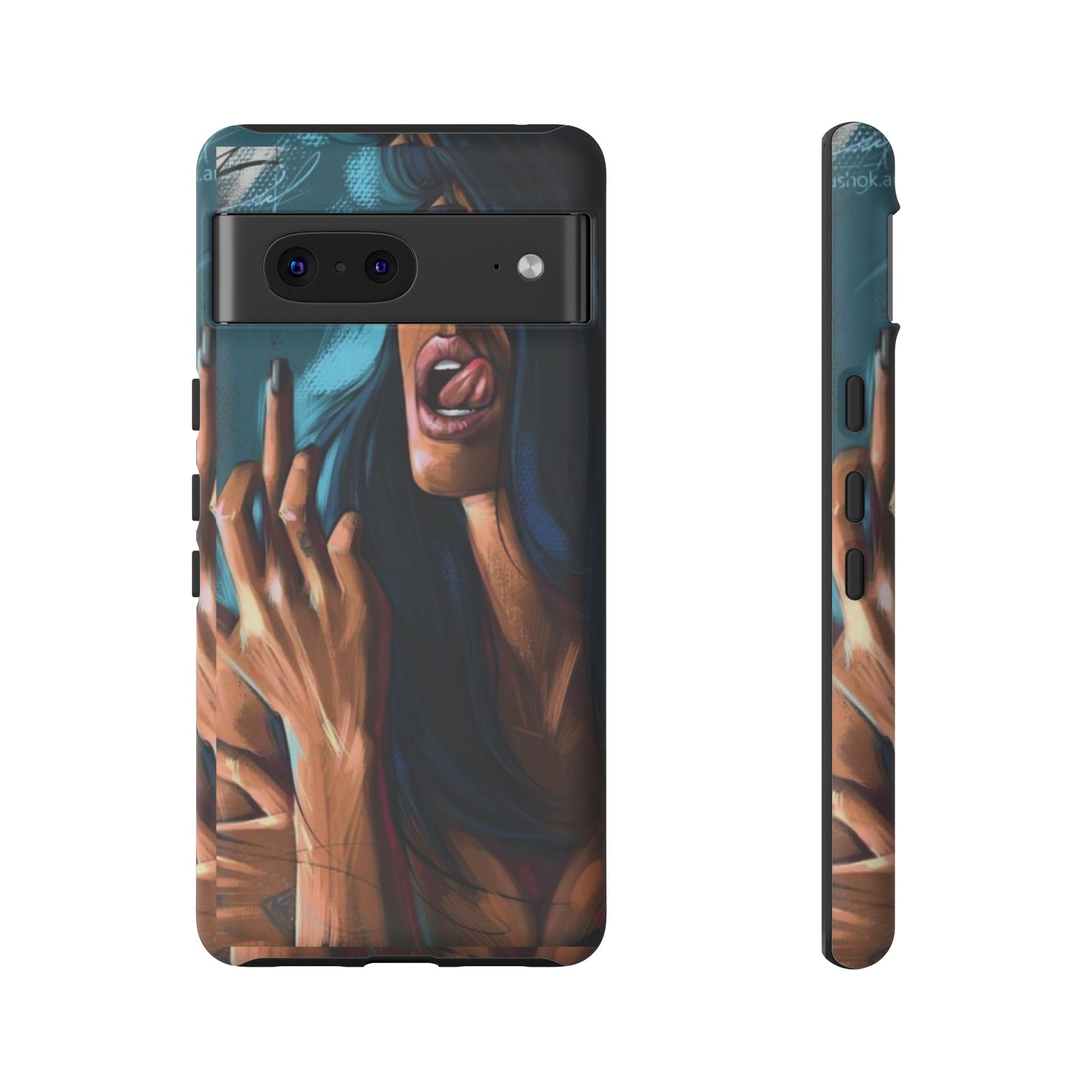 Tough Girl Theme Urban Design Cases for iPhones, Samsung, and Pixel
