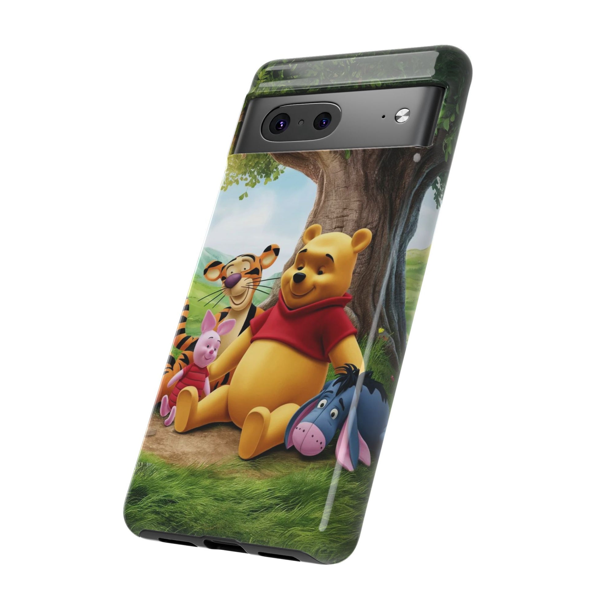 Cute Pooh Bear Phone Case, Tough Cases, Disney Phone for iPhones, Samsung, and Pixel