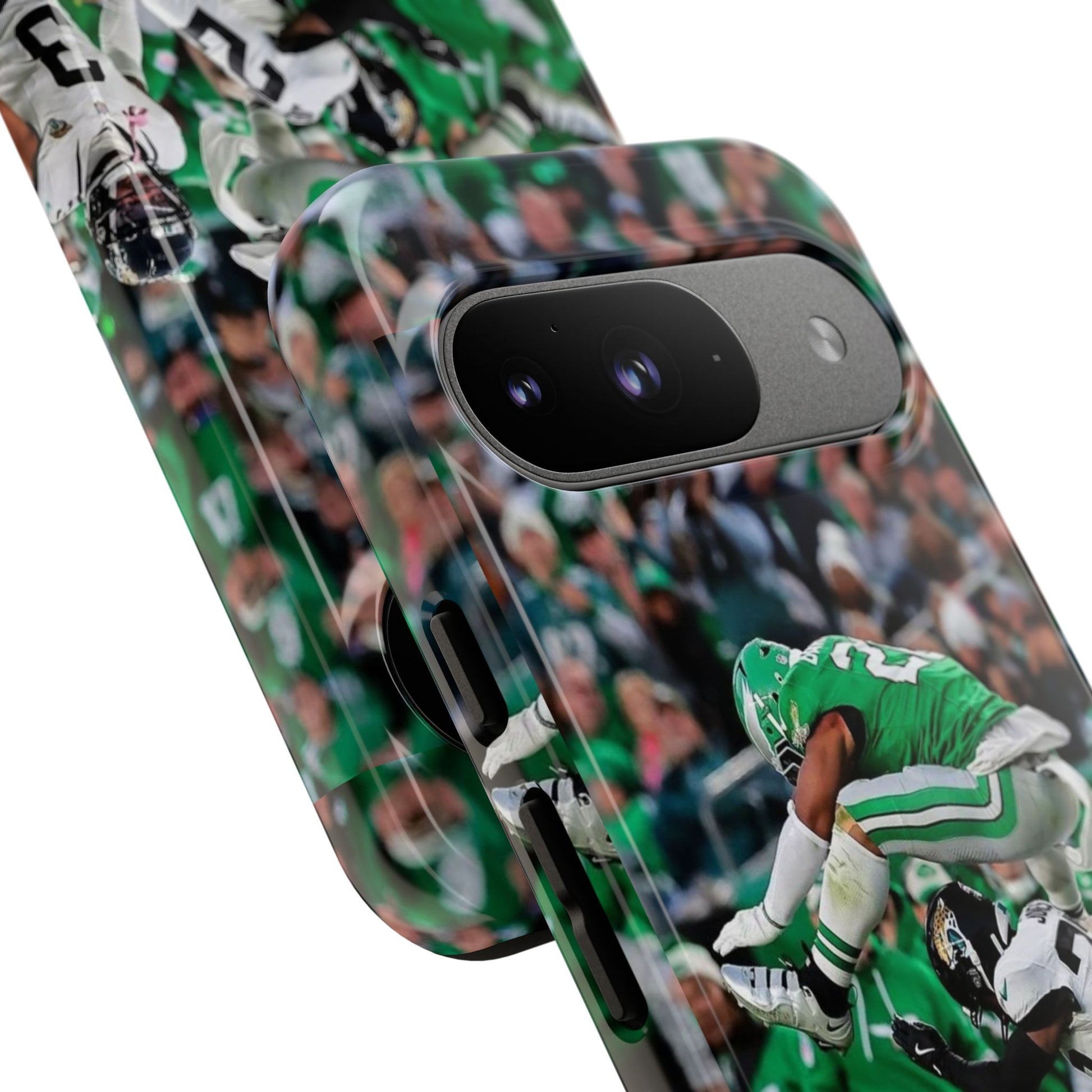 Saquon Barkley The Huddle Eagles Football Tough Cases for iPhones, Samsung, and Pixel