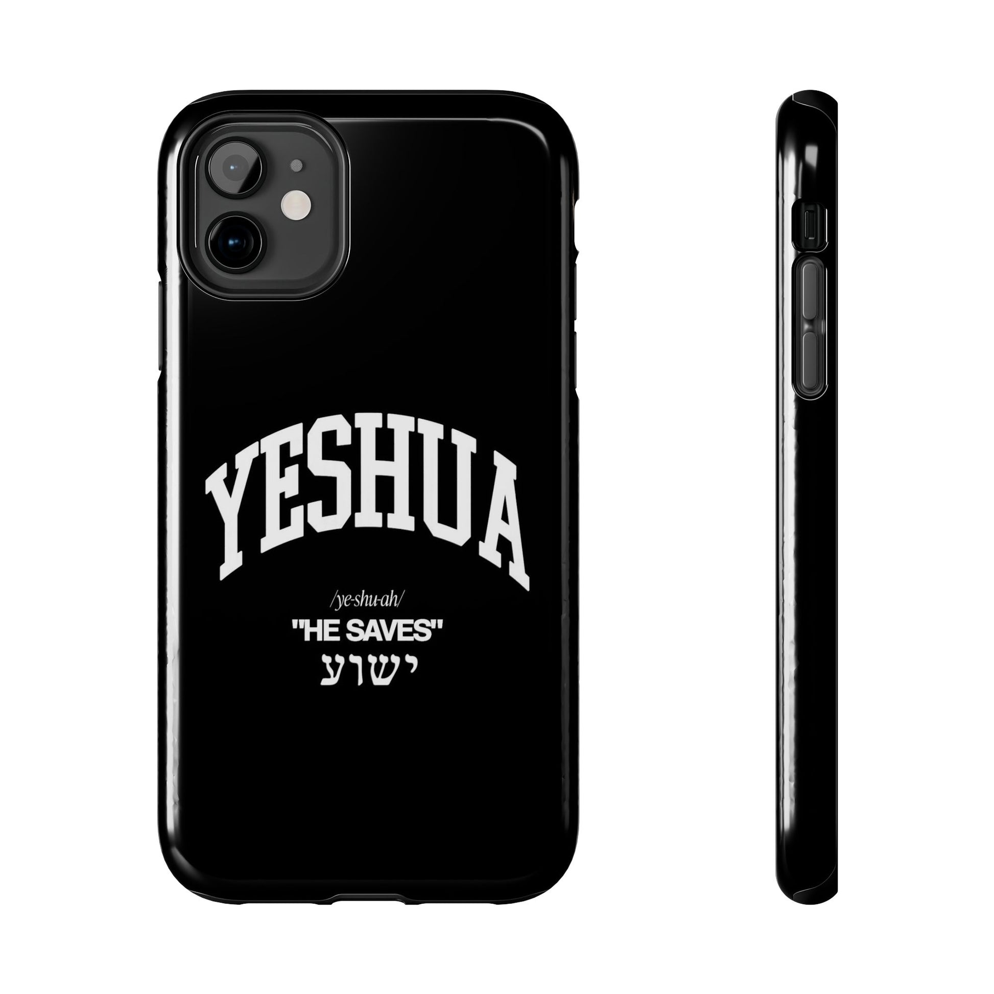 Yeshua He Saves Christian Theme Phone Cases for iPhones & Samsung Phones