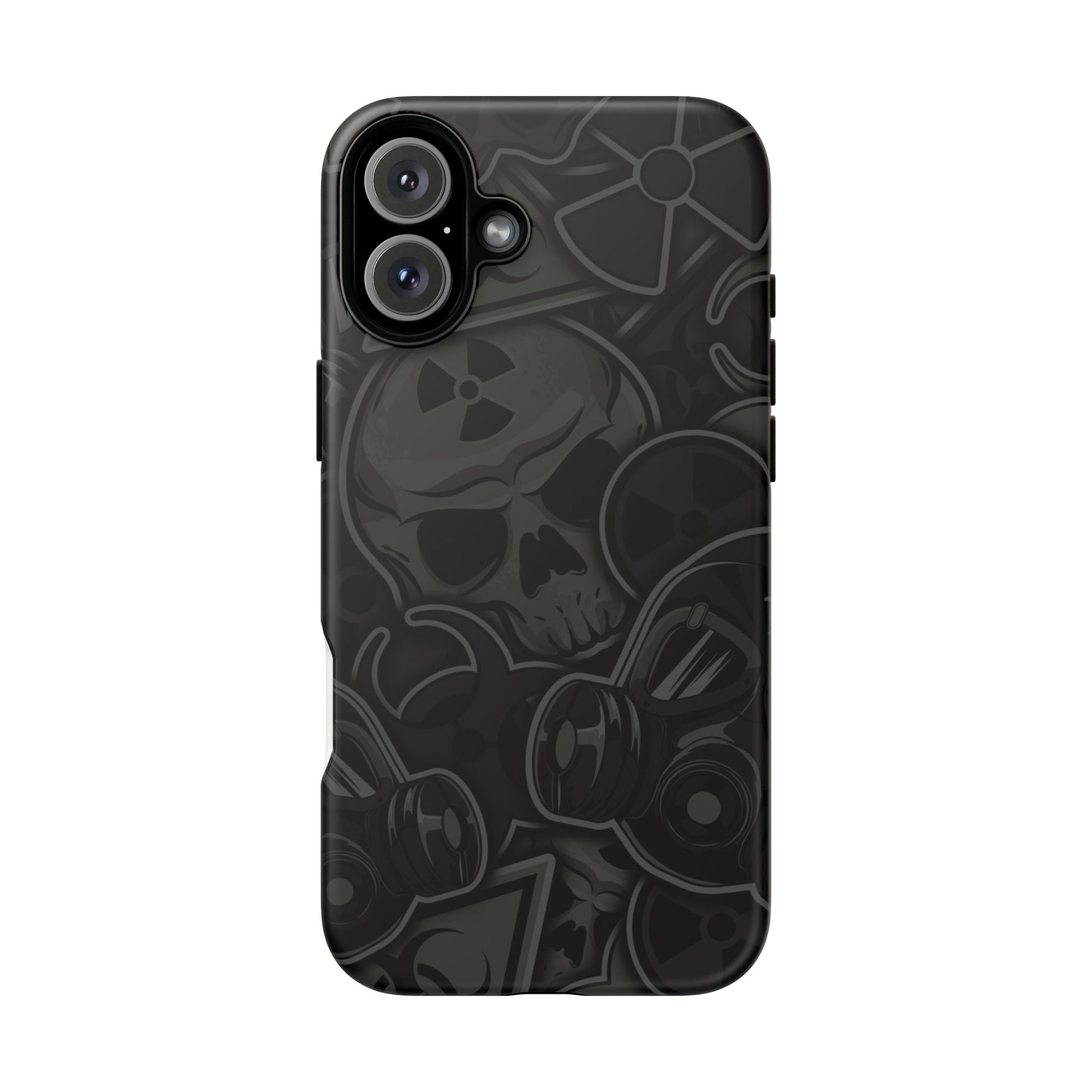 Tough Cases Phone Case, Edgy Skull Design Phone Cover, Gothic Cell Phone Shell