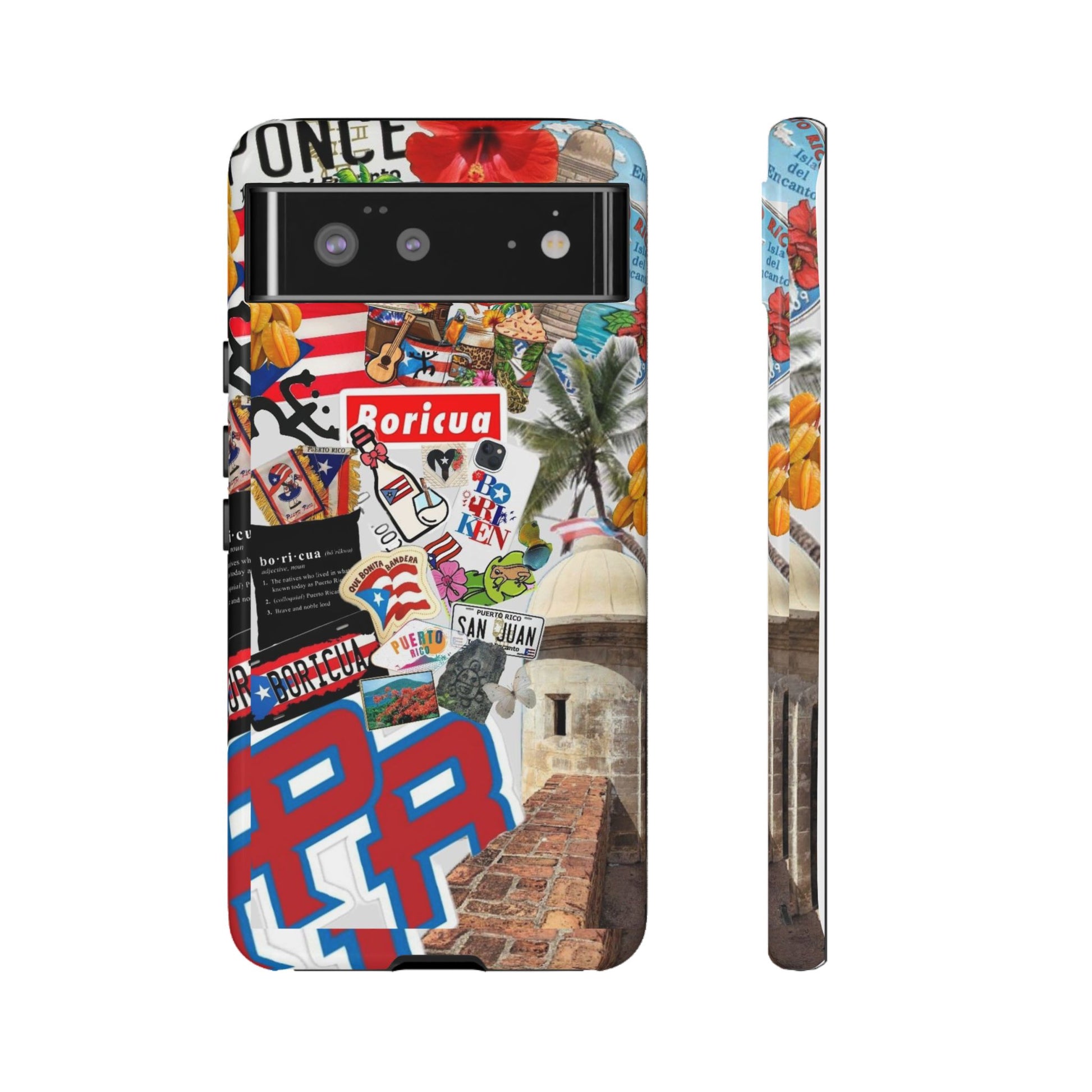 Puerto Rico Boricua Art Tough Cases for iPhones, Samsung, and Pixel