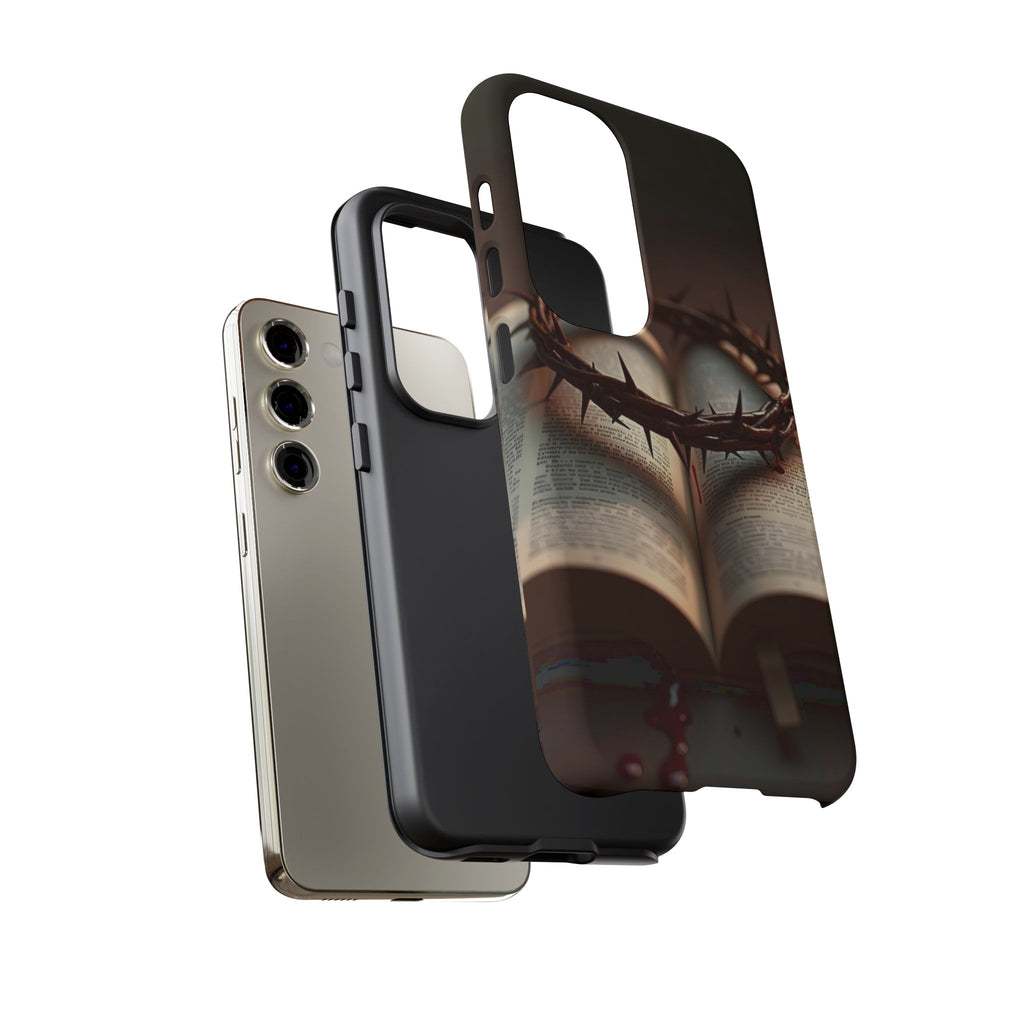 Crown of Thorns and Bible Christian Tough Cases for iPhones, Samsung, and Pixel