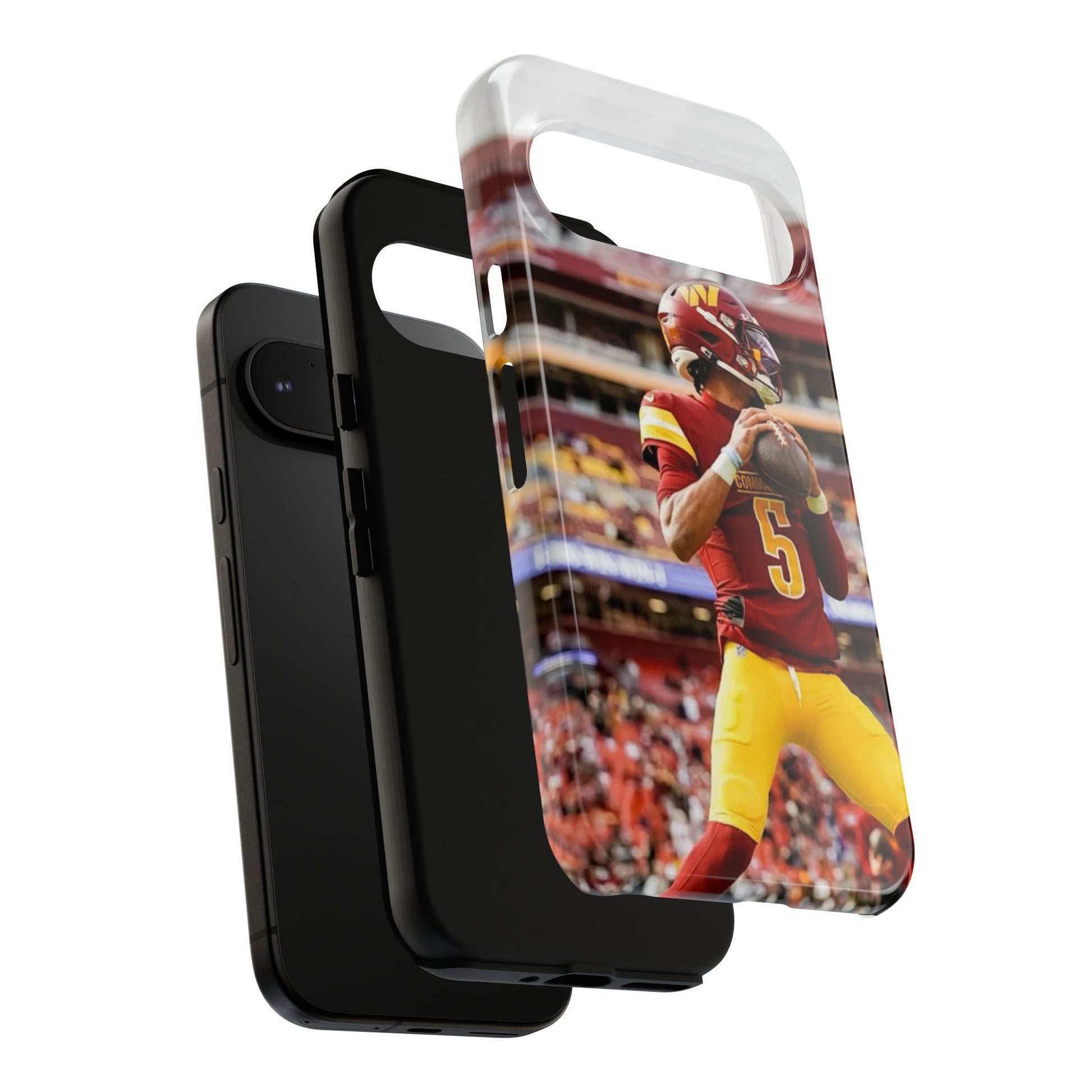 Jayden Daniels Washington Football Tough Cases for iPhones, Samsung, and Pixel