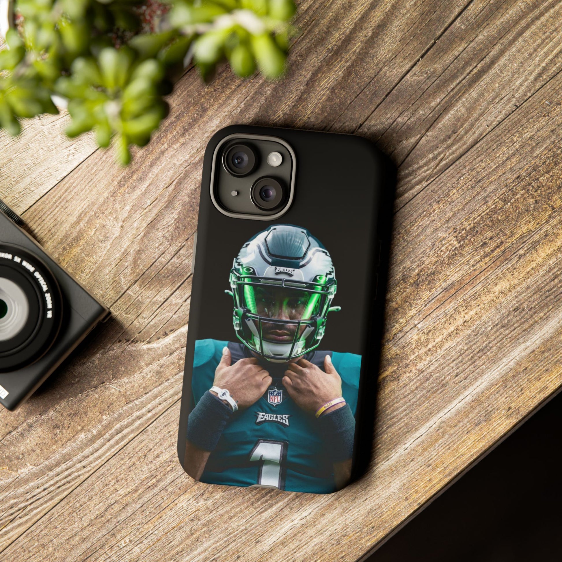 Eagles Football Jalen Hurts Tough Cases for iPhones, Samsung, and Pixel