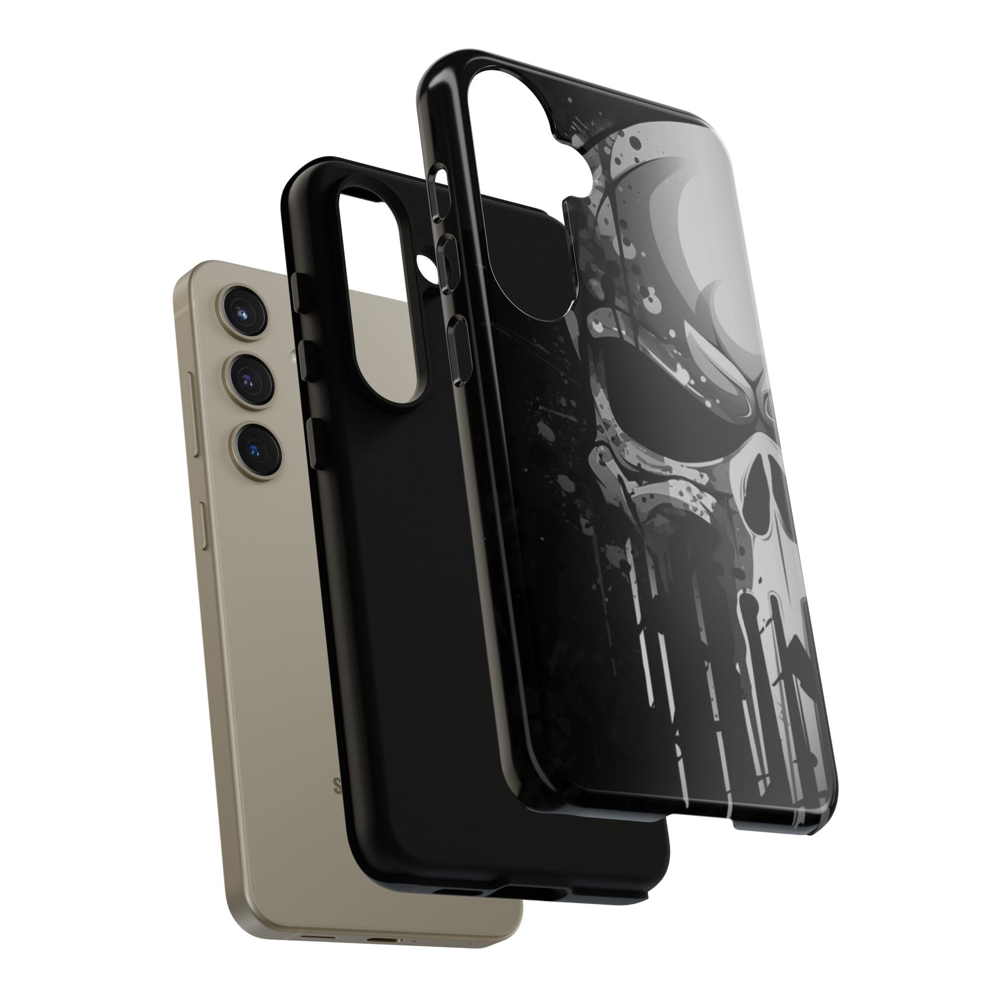 Punisher Skull Tough Cases for iPhones, Samsung, and Pixel