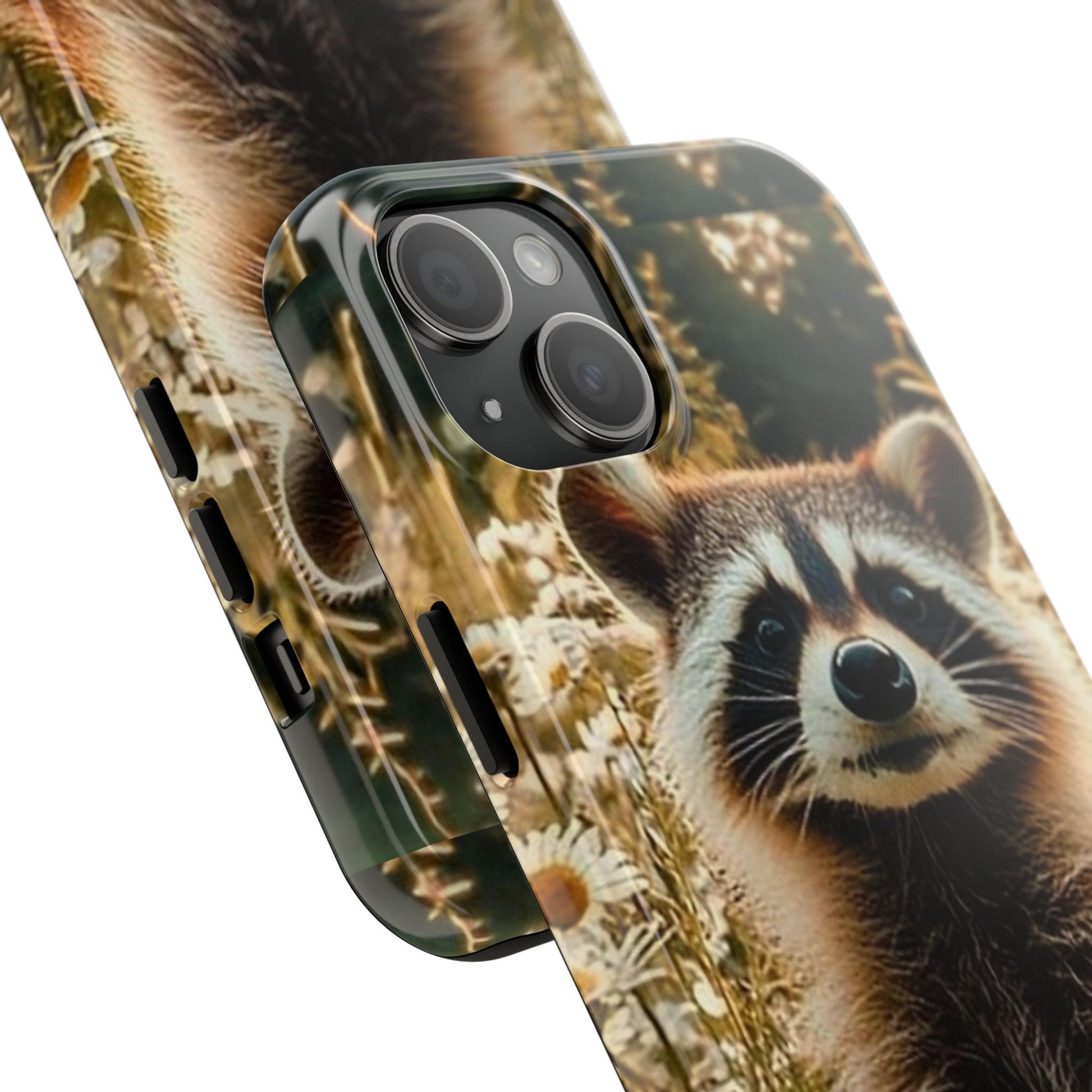 Cute Raccoon Theme Phone Cases for iPhones & Samsung Phones