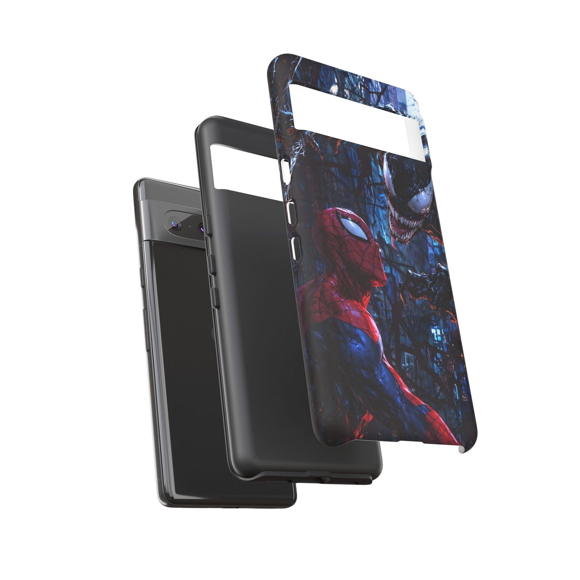 Venom x Spiderman Phone Case, Tough Cases for iPhones, Samsung, and Pixel