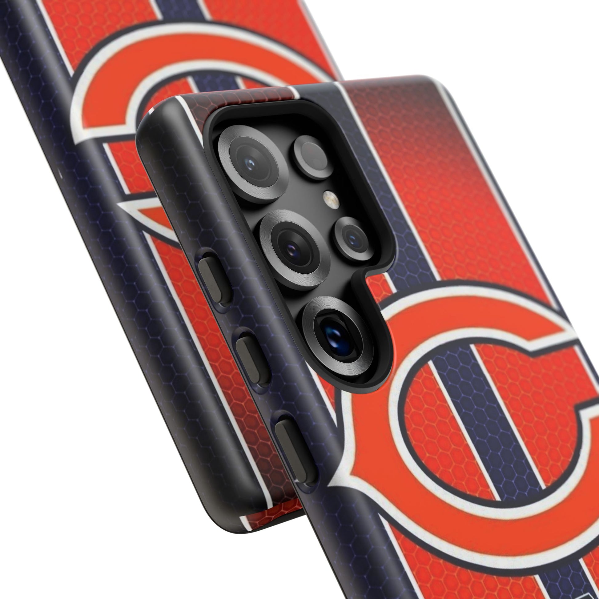 Chicago Bears Stripes Football Phone Case, Tough Cases for iPhones, Samsung, and Pixel