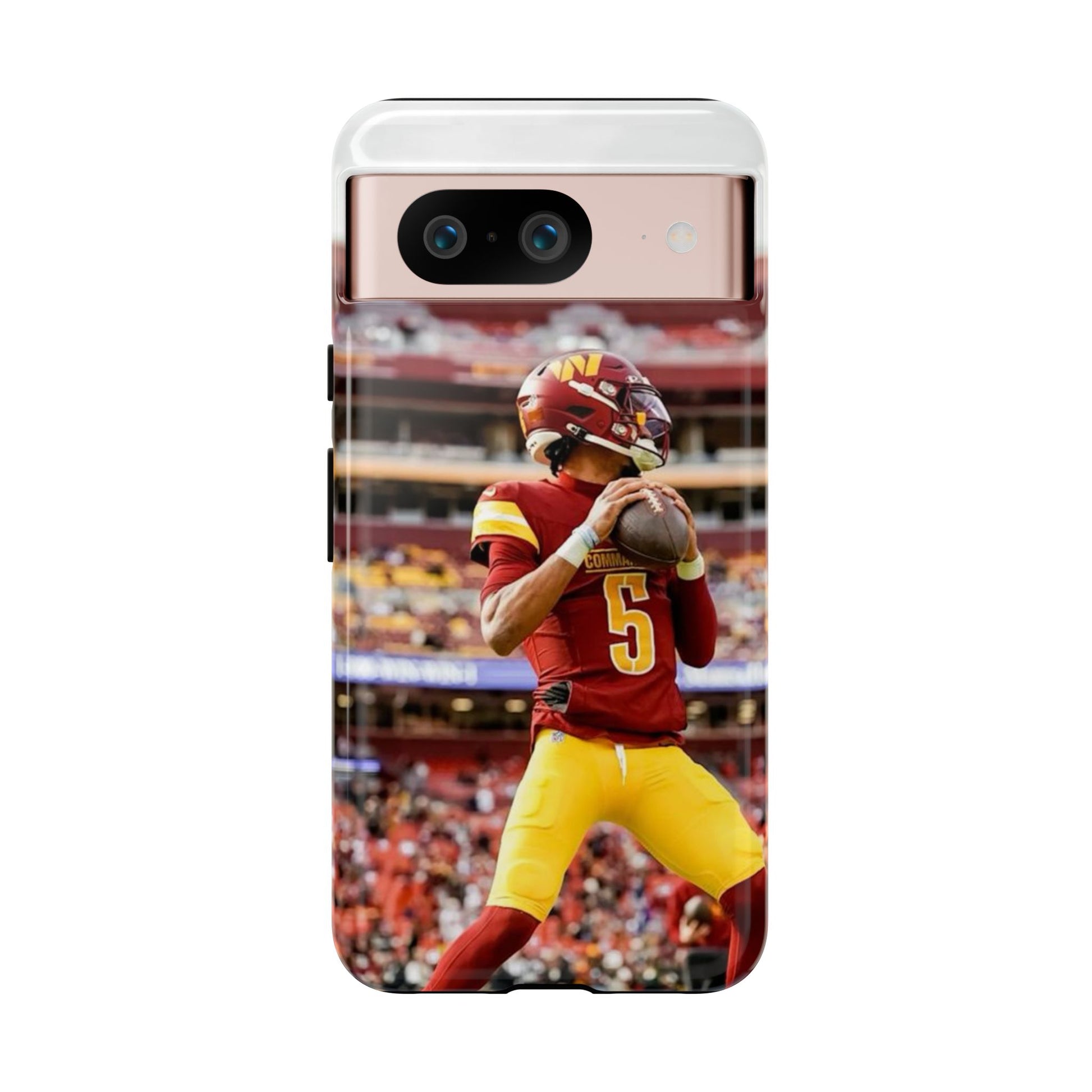 Jayden Daniels Washington Football Tough Cases for iPhones, Samsung, and Pixel