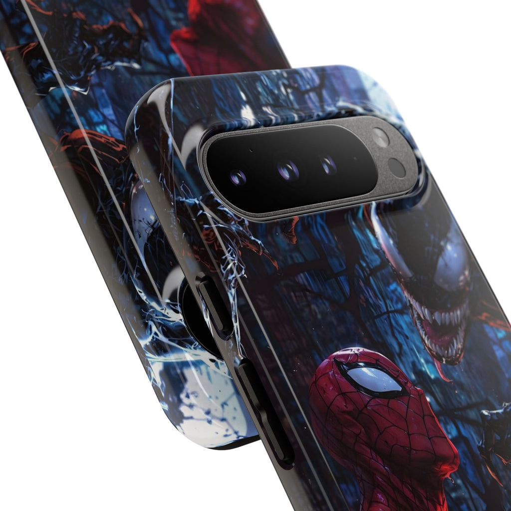 Venom x Spiderman Phone Case, Tough Cases for iPhones, Samsung, and Pixel